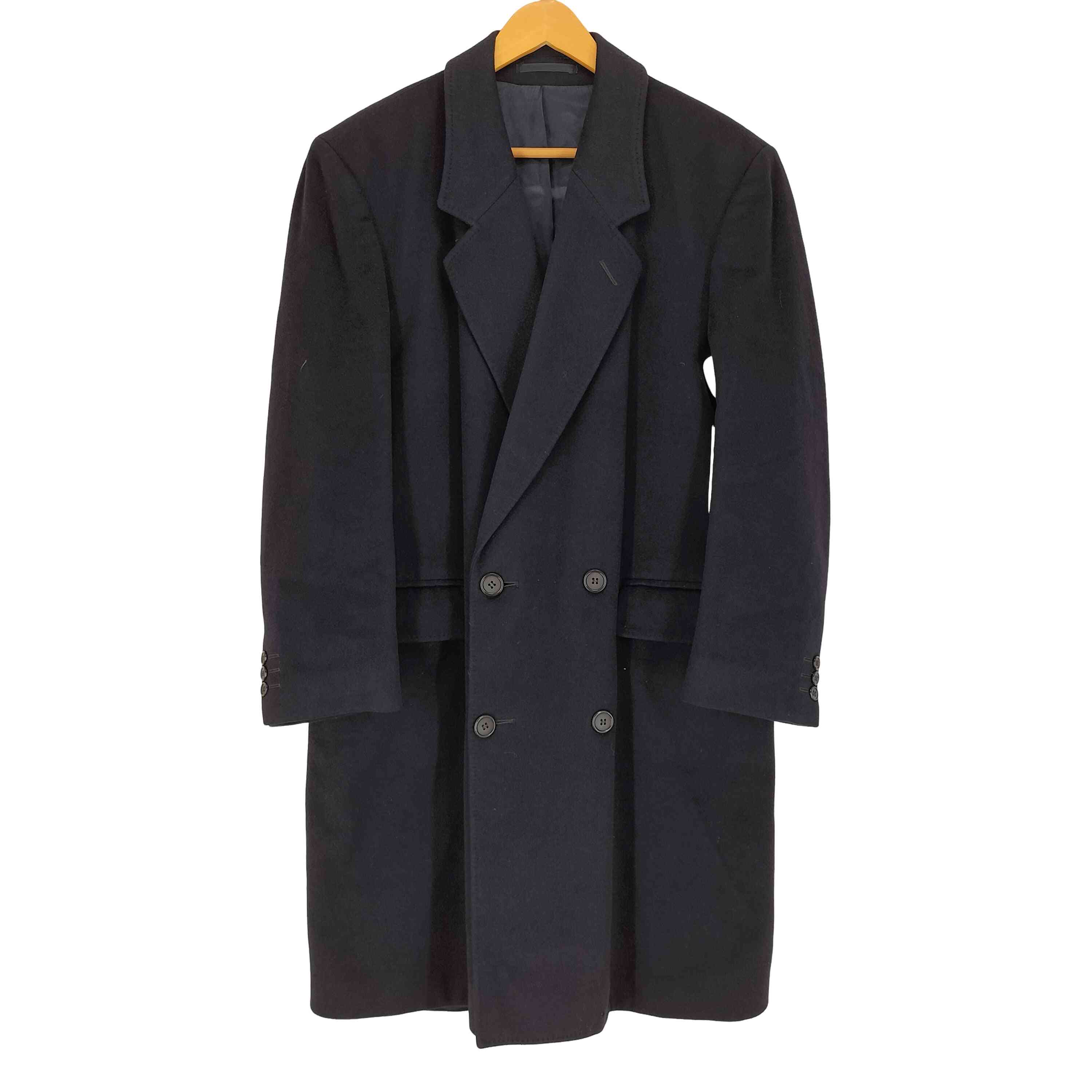 【中古】ユーズドフルギ USED古着 {{THE CLASSIC CHAPLIN}} pure cashmere カシミール ダブルチェスターコート メンズ  150-160