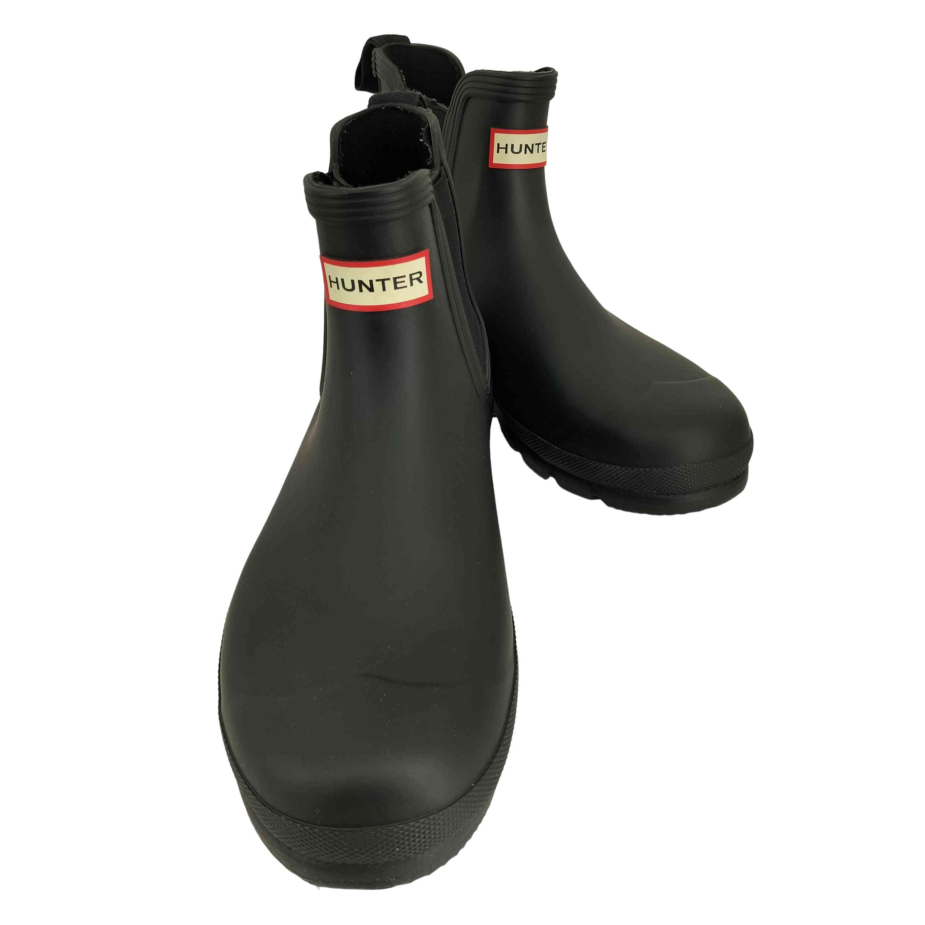 【中古】ハンター HUNTER オリジナルチェルシー ブラック メンズ UK：9
