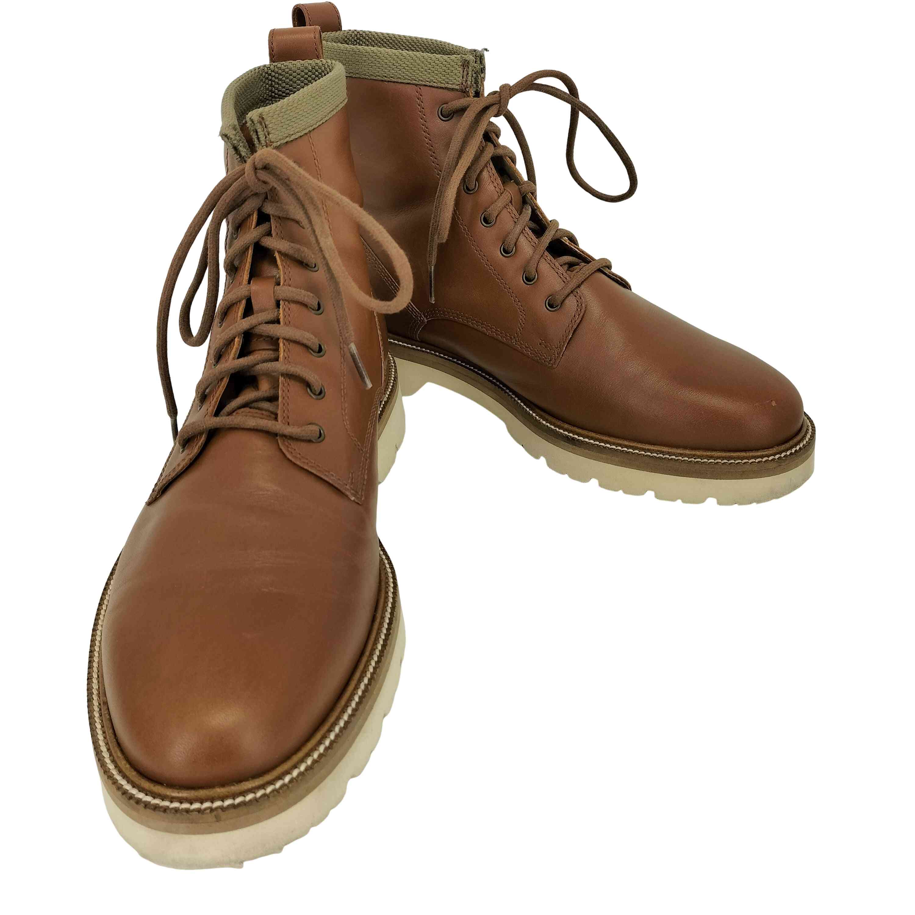 【中古】コールハーン COLE HAAN american classics plain toe waterproof boots アメリカンクラシックス プレーントゥ ウォータープルーフ ブーツ カウレザー メンズ 10M