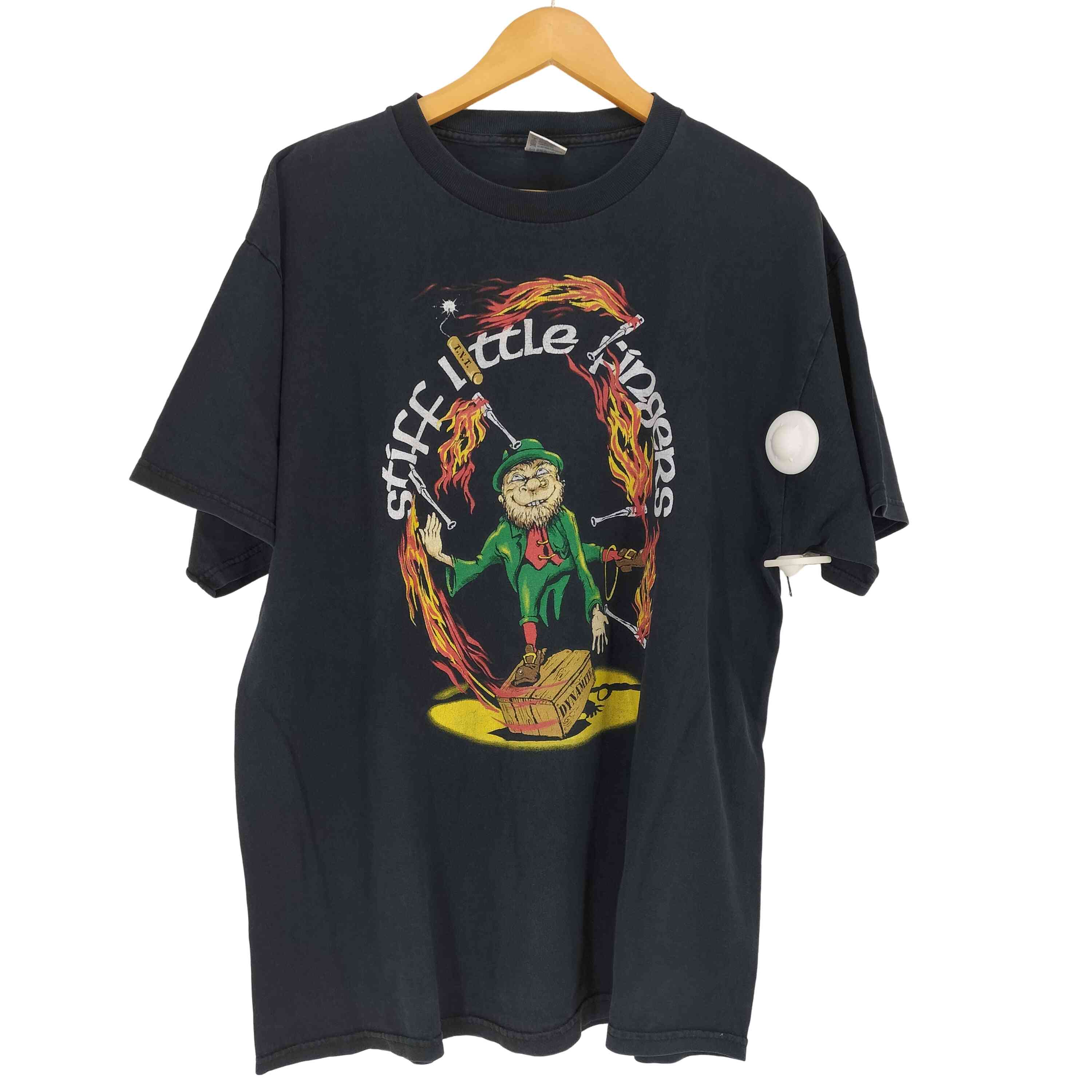 【中古】デルタプロウェイト DELTA PRO WEIGHT 90s フロントプリントクルーネックバンドTシャツ メンズ JPN：XL