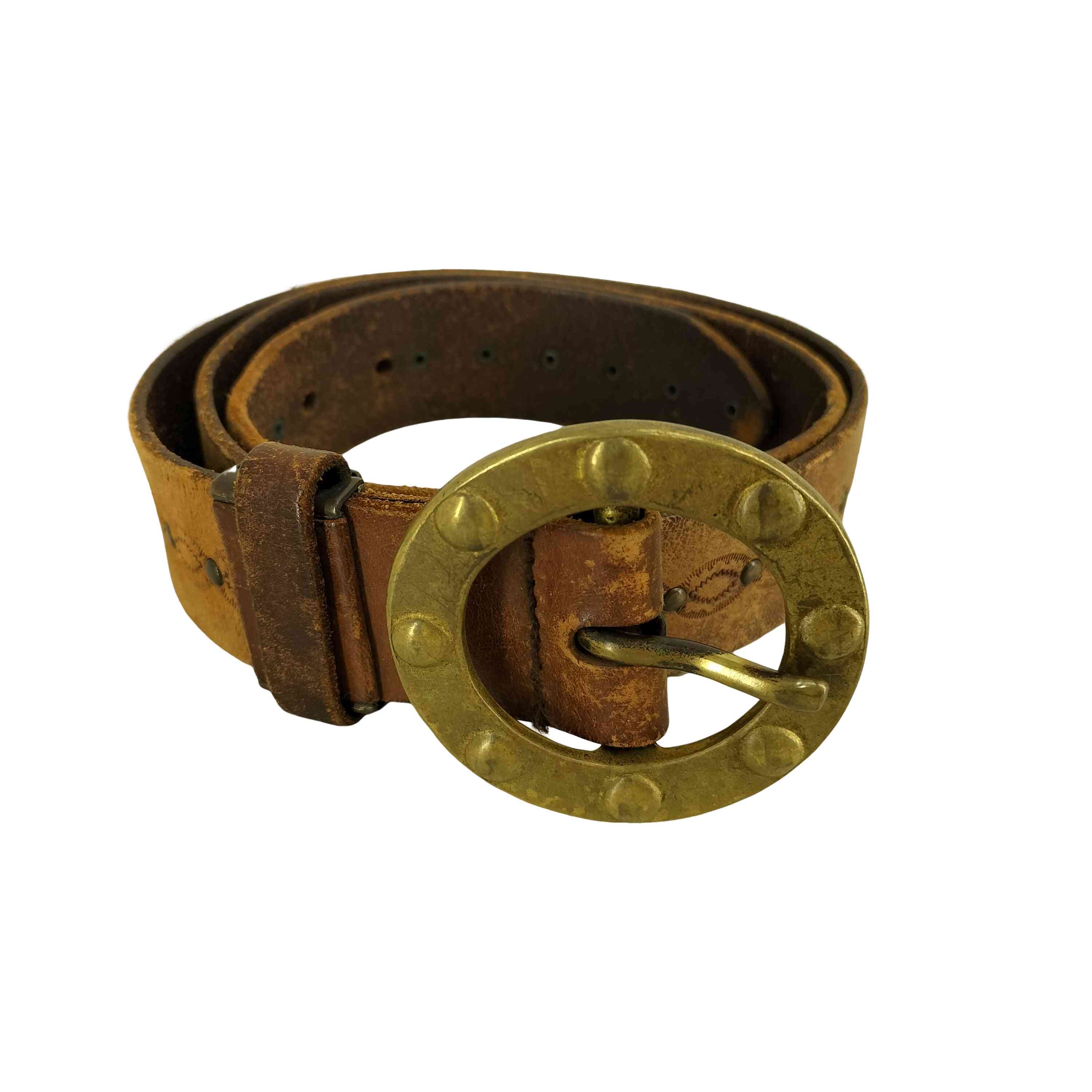 楽天市場】【中古】alice auaa / スタッズ付きレザーオーバーベルト