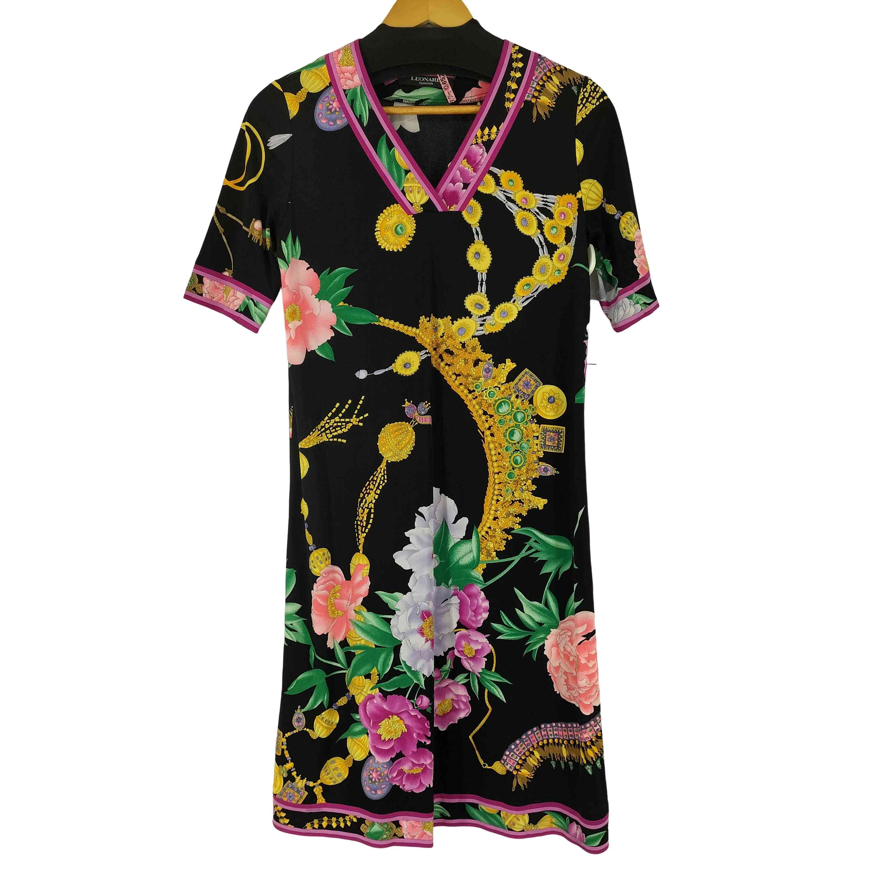 更に値下げしました❣️レオナール　カンカン素材　Mサイズ 楽天市場】【レオナール】LEONARD カンカン素材 花柄 ワンピース