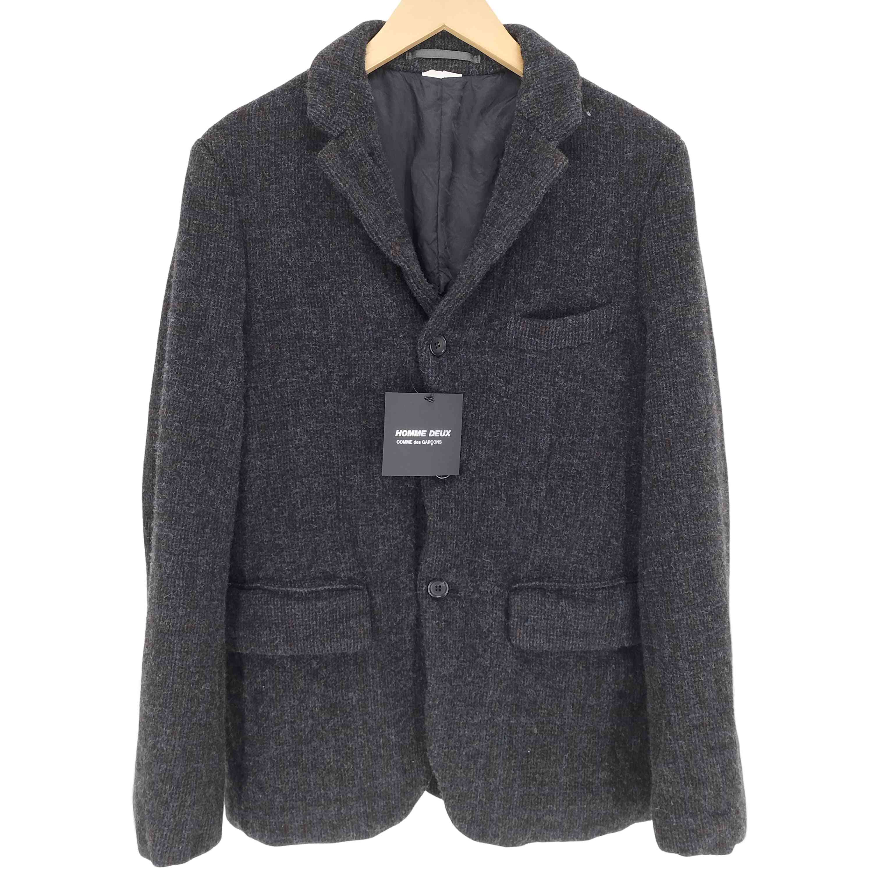 希少　コムデギャルソン　ダッフル　中綿ポリ　コート　Sサイズ　ブラック COMME des GARCONS HOMME / コムデギャルソン オム 80s archives