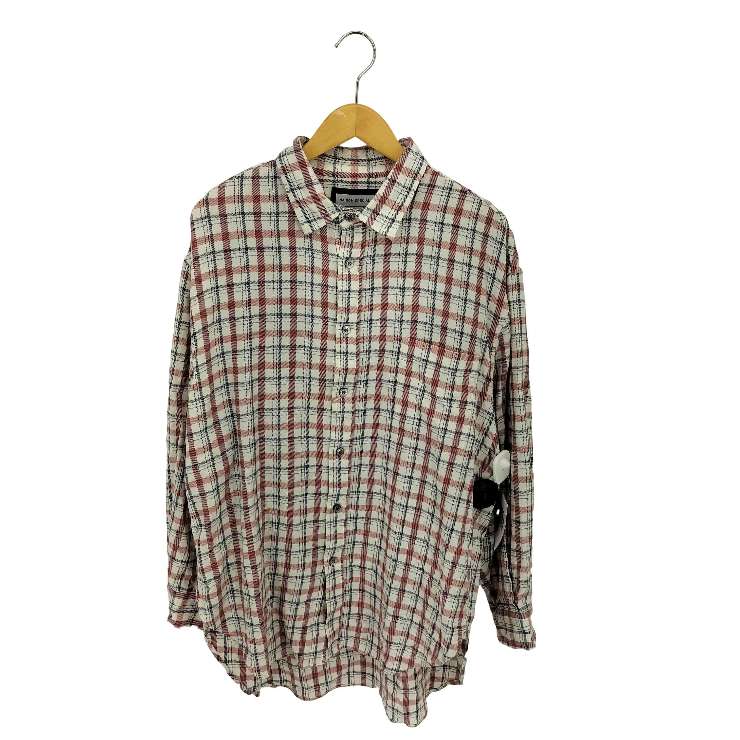 【中古】メゾンスペシャル MAISON SPECIAL Prime-Over Regular Collar Shirt Coat プライムオーバー レギュラーカラーシャツ コート メンズ JPN:2