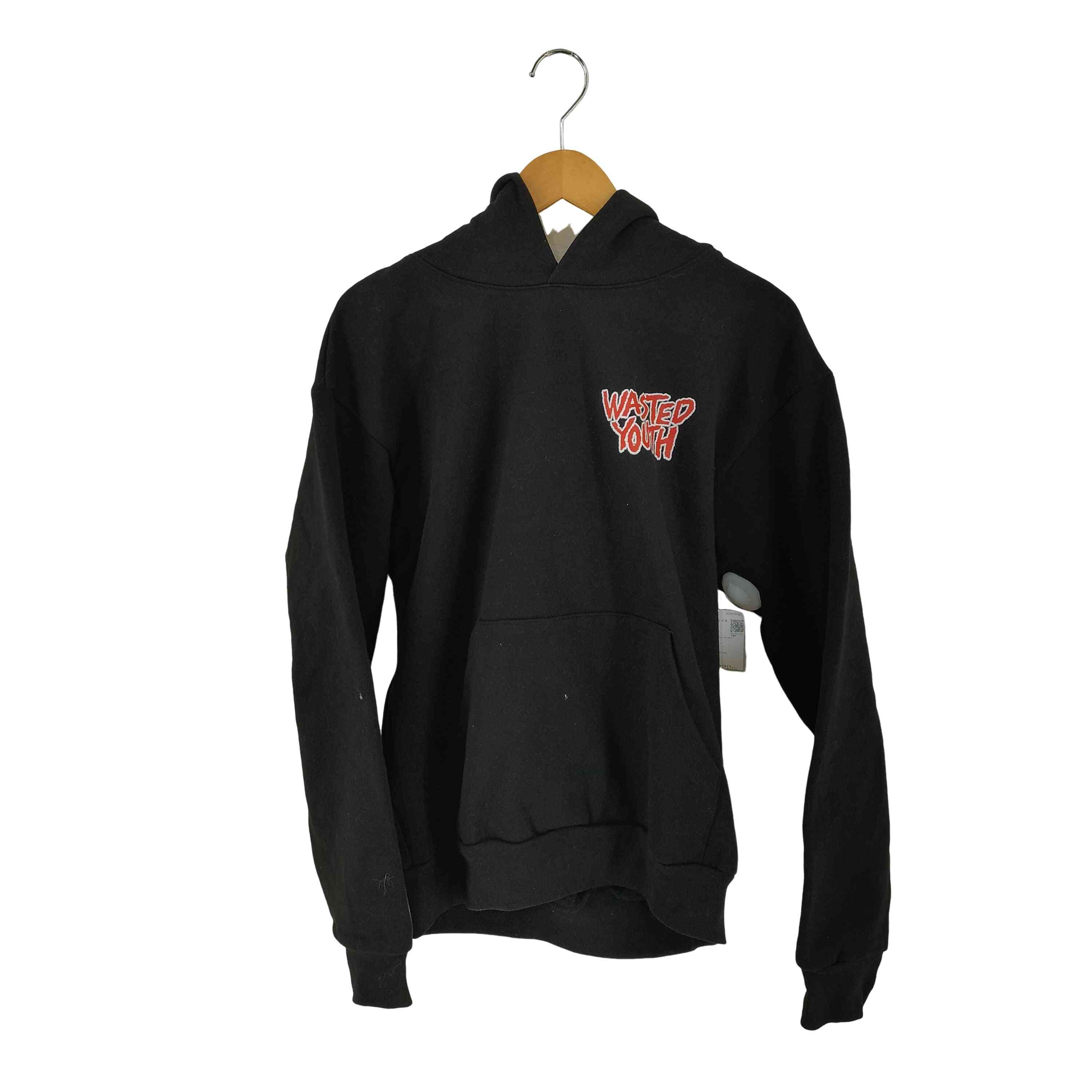 【中古】ウェイステッドユース WASTED YOUTH ロゴタイプ刷り上げる ティーシャツパーカー メンズ JPN：M トップス-パーカー-メンズファッション