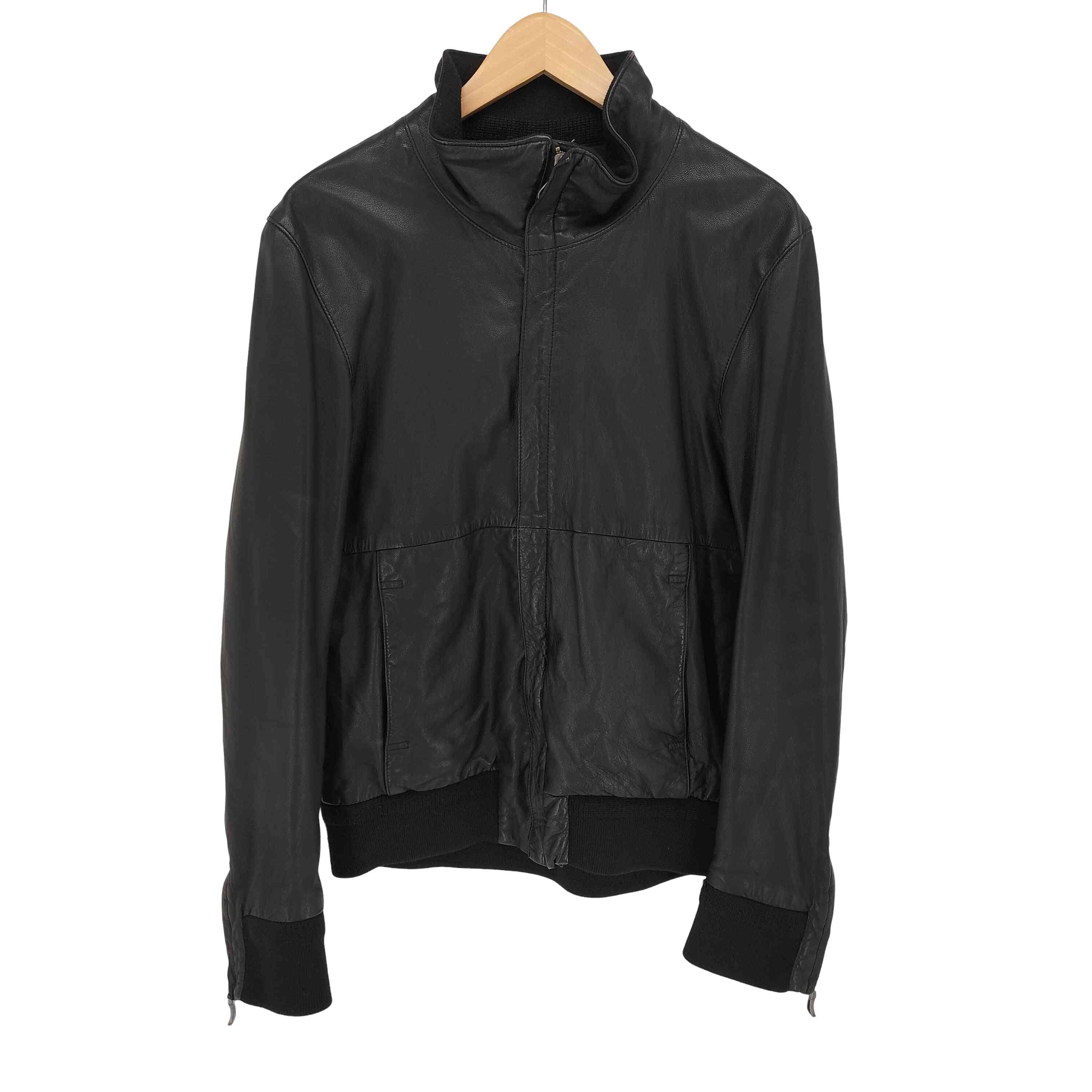 Time is on ブラックレザージャケット サイズ0 ZIAS LEATHER JACKET】cow leather - Time is on