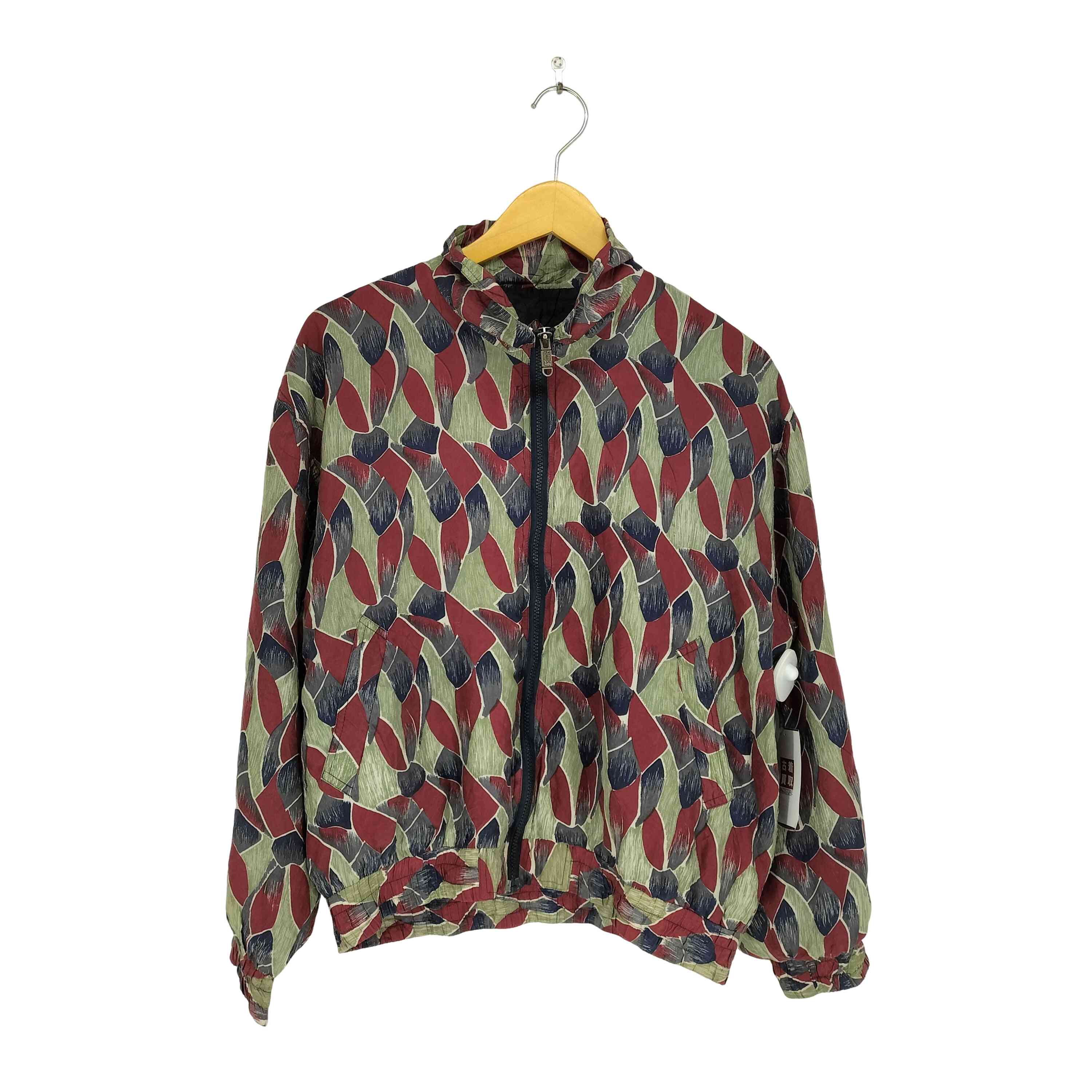 【中古】フルギ BOGARI シルク100 総柄ブルゾン メンズ JPN：S