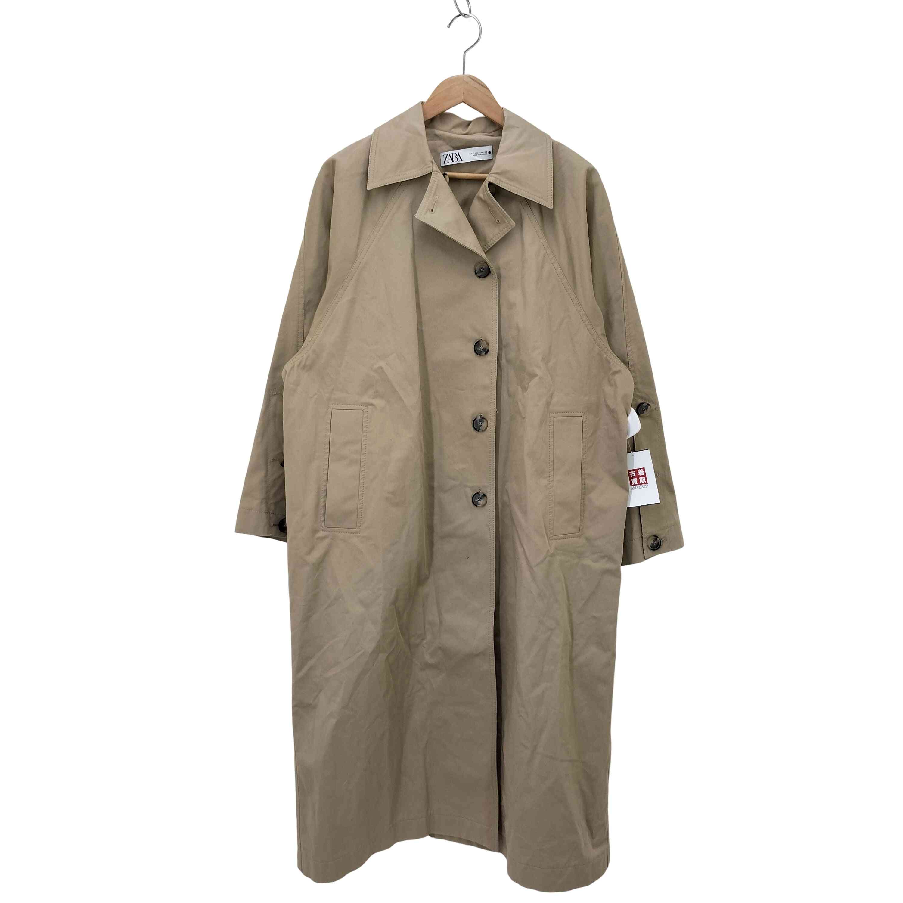 楽天市場】【中古】 ZARA トレンチコート ロング丈 アウター ダブル