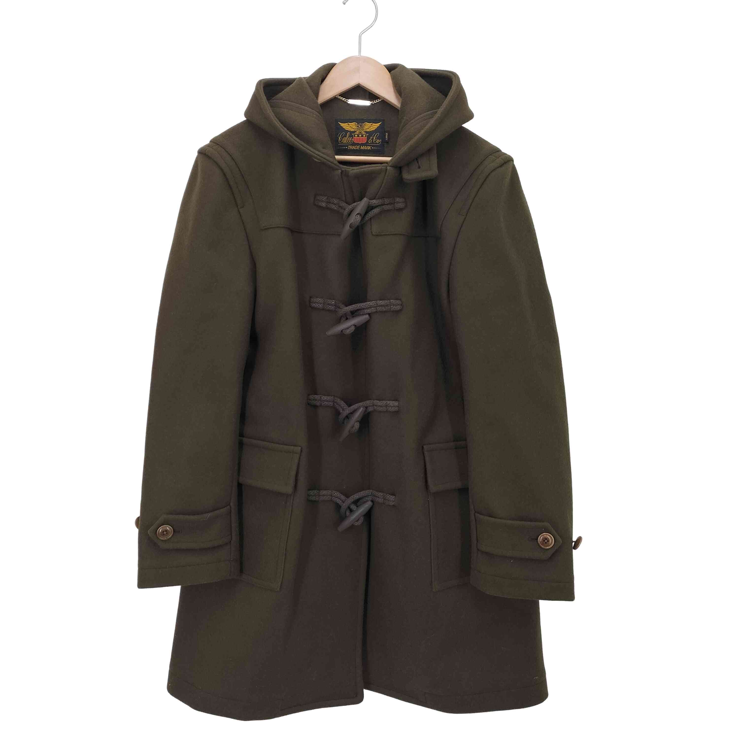 【中古】キャリー CALEE ウール フーデッドダッフルコート メンズ JPN：L