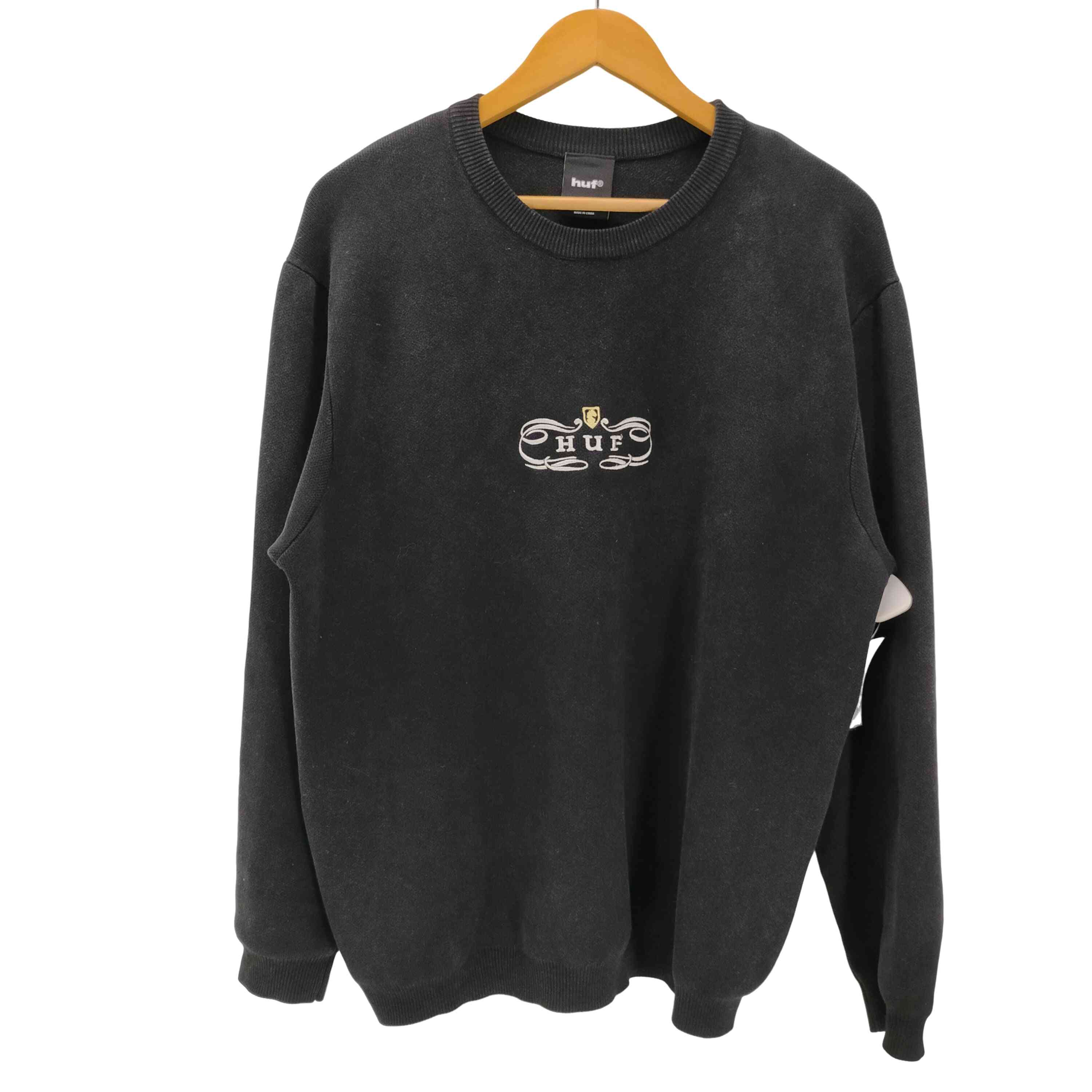 【中古】ハフ HUF 25AW WORLDWIDE CLOTHIERS SWEATER 綿織物 編み物 スウェーター メンズ import：L