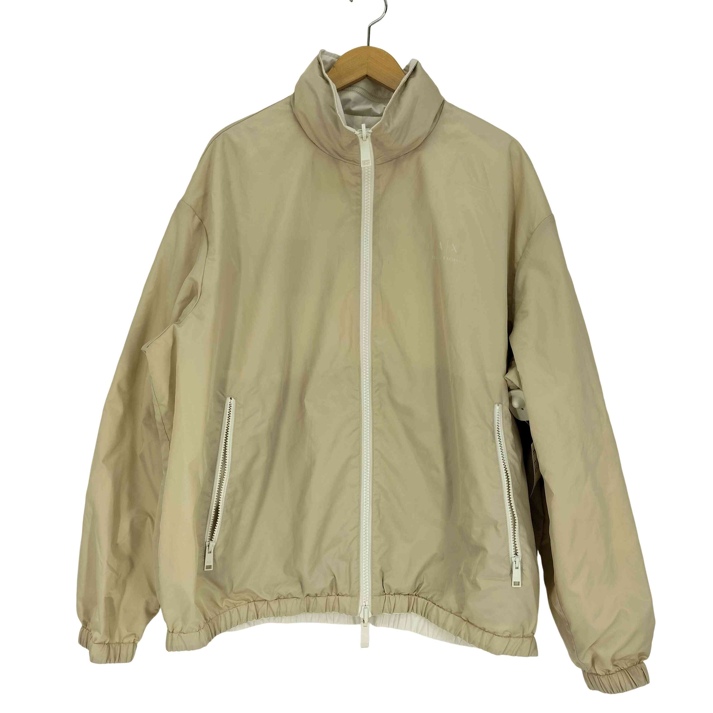 【中古】アルマーニエクスチェンジ ARMANI EXCHANGE MILANO EDITION Erkek Mont ロゴタイプ刷り上げる リバーシブルジャケット メンズ import：XL