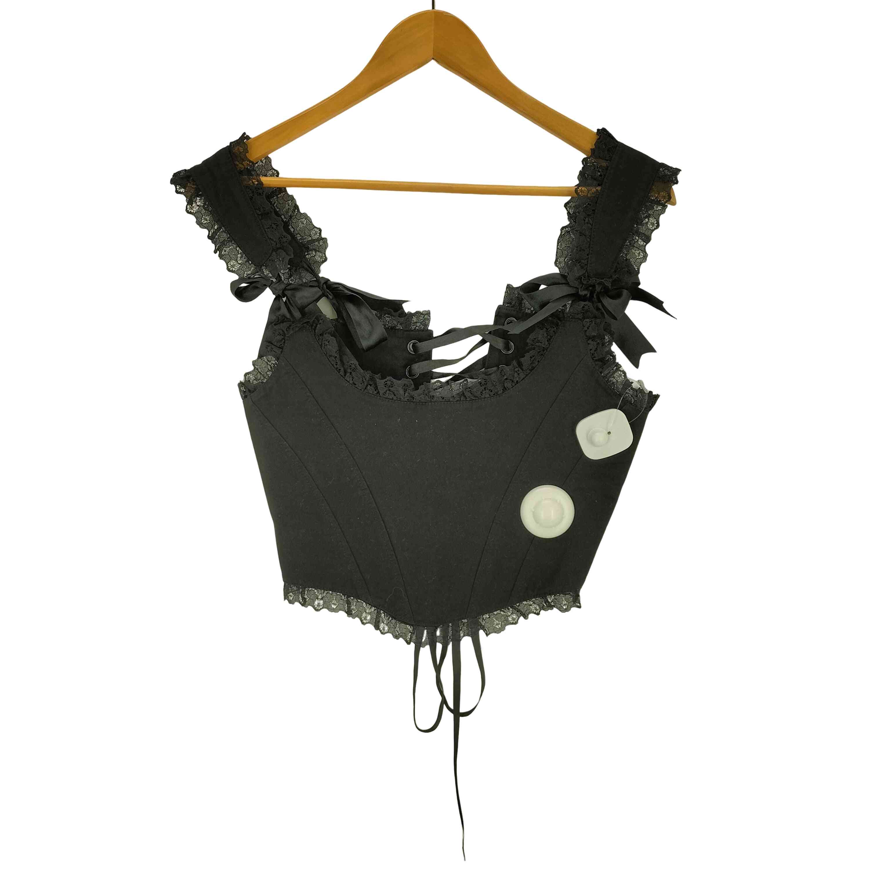 楽天市場】alice auaa / コルセット風編み上げ付き別珍フリル