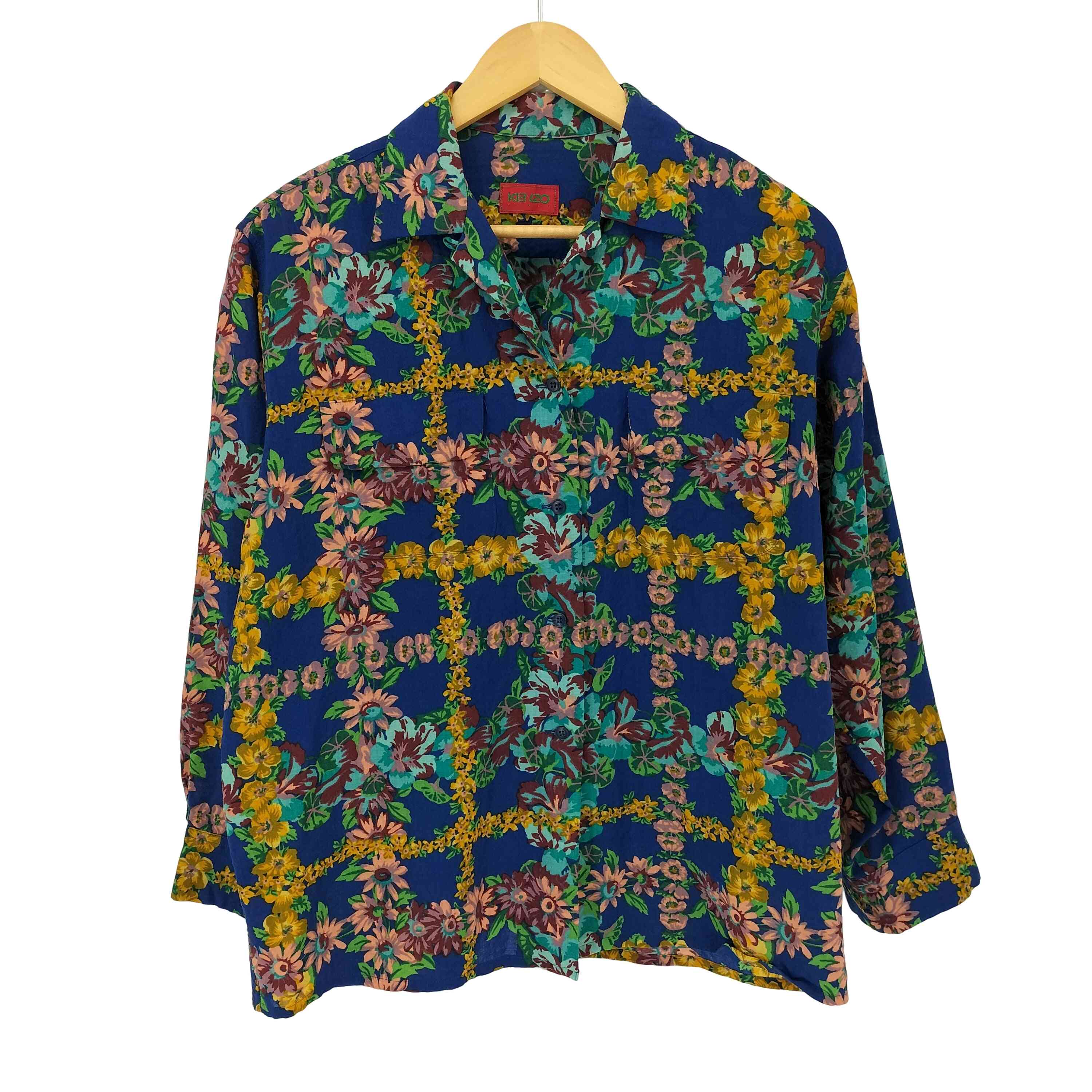80s KENZO 変形 ブラウス フランス製 リネンarchive 80年代 80s 90年代 90s ケンゾー フランス製 白 ホワイト 長袖