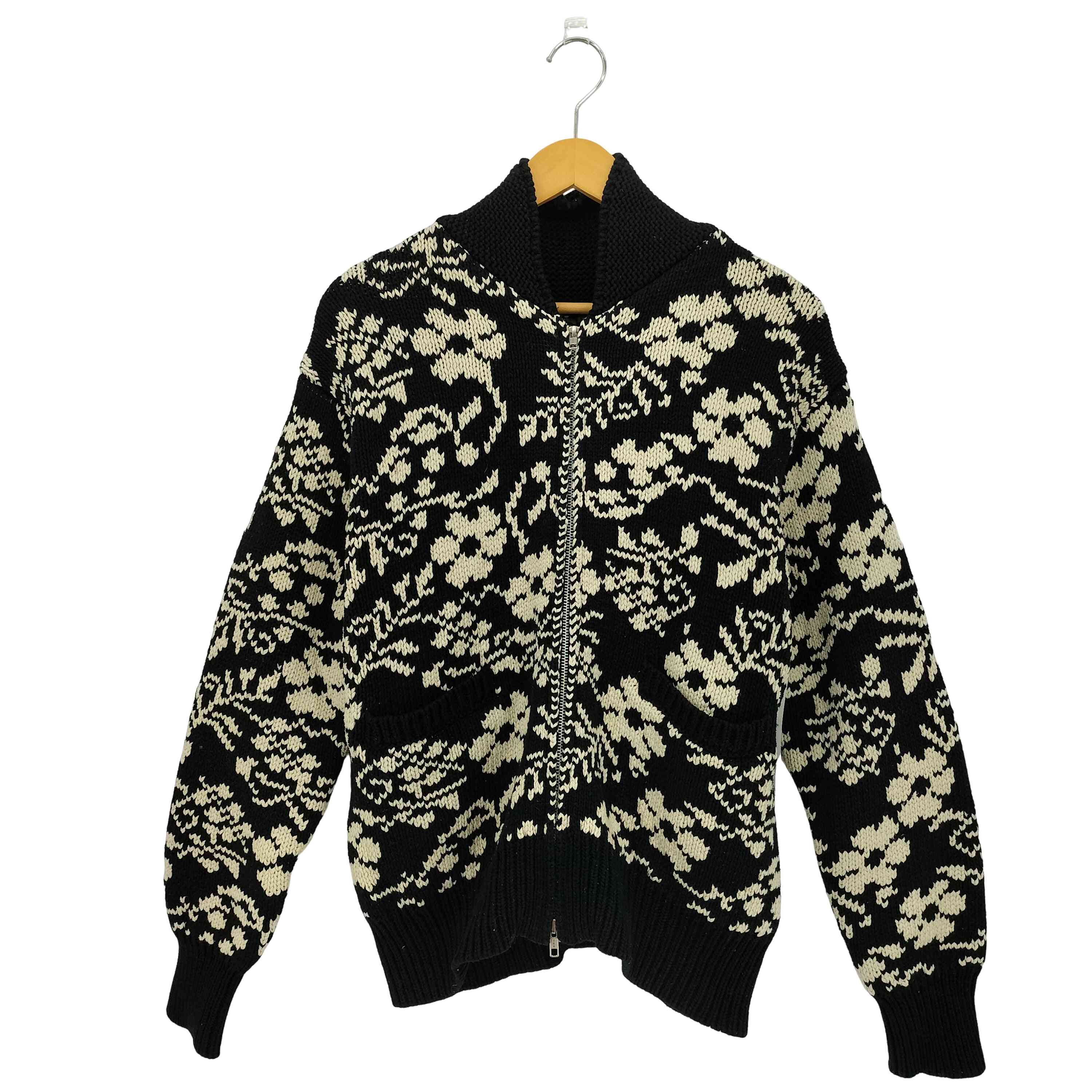 【中古】ユーズドフルギ USED古着 {{AROUSAL}} COWICHAN CARDIGAN 箭エテ公 カウ顎 編み物ジレー メンズ JPN：L