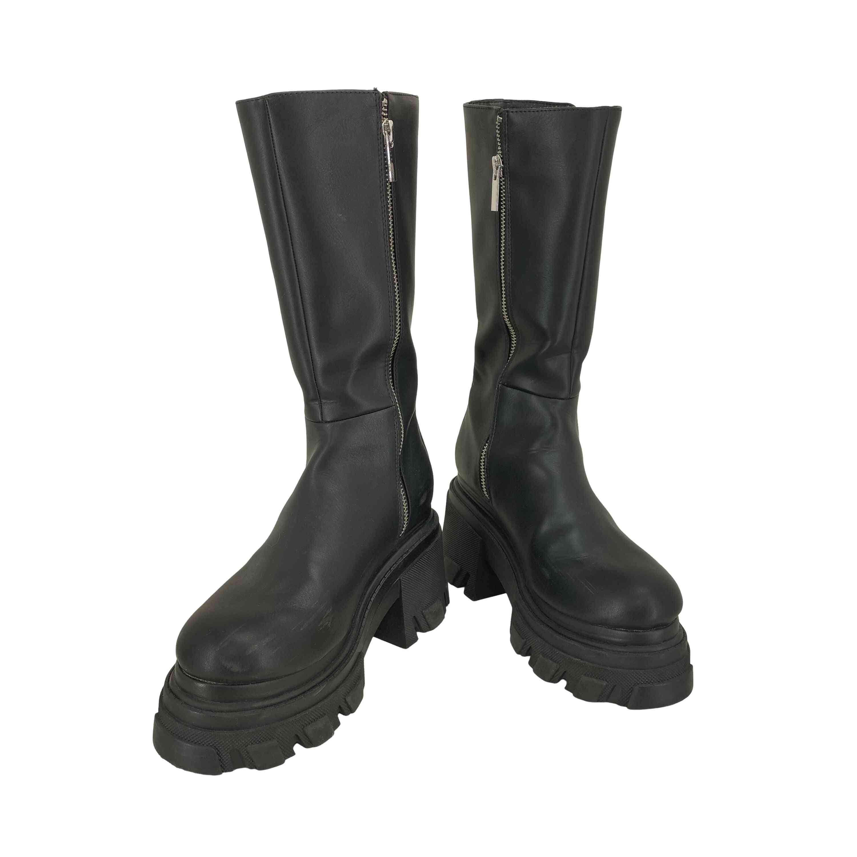 【中古】ステュディオス STUDIOUS SIDE GOA MIDDLE BOOTS レディース  1