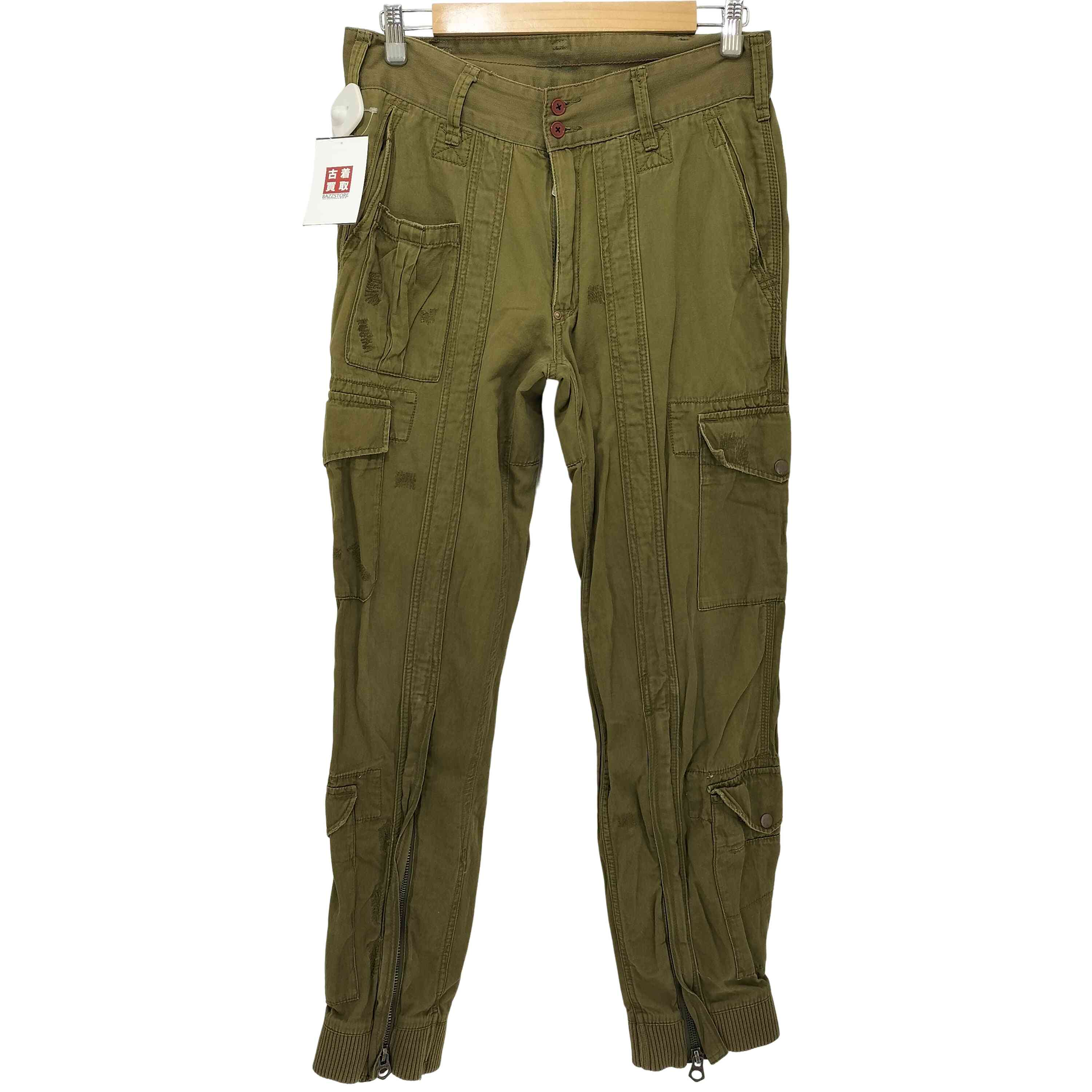 【中古】ポロラルフローレン POLO RALPH LAUREN ダメージ加工 フライトパンツ メンズ 32/32｜BAZZSTORE ブランド古着バズストア