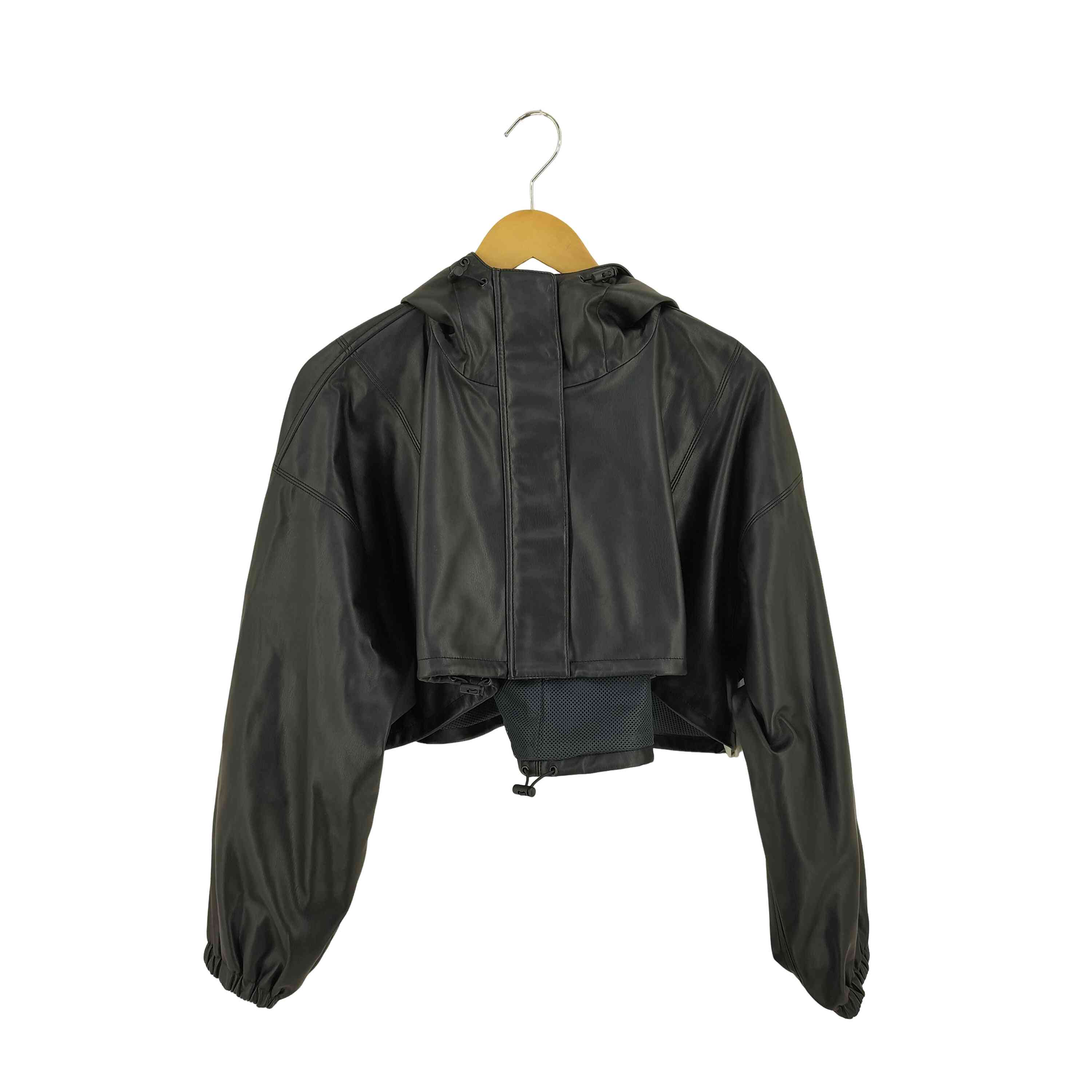 【中古】ユーズドフルギ USED古着 {{NOUNLESS}}FAKE LEATHER SHORT ANORAK domestic レディース 表記無