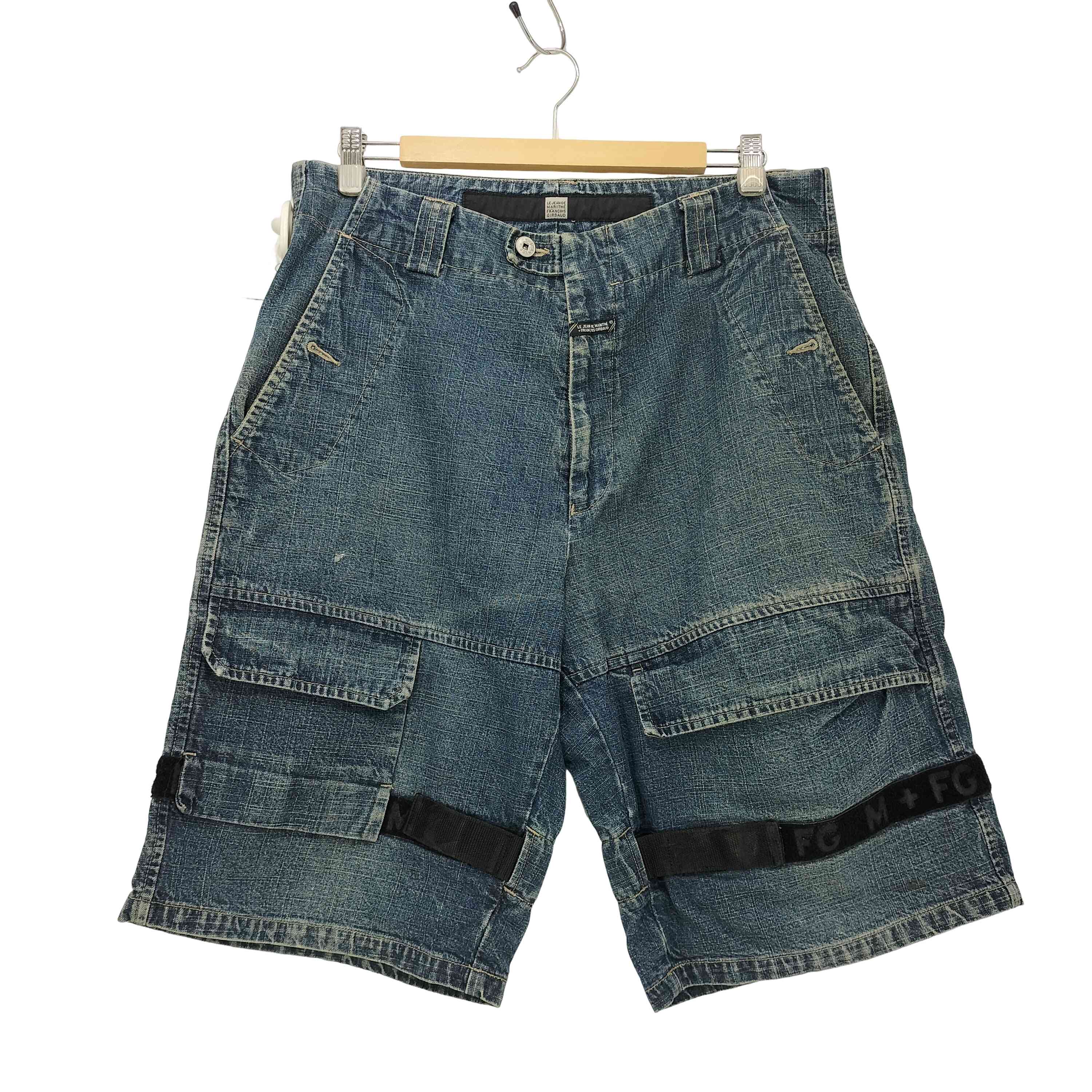 ◆MARITHE FRANCOIS GIRBAUD 90s デニムショーツ 90s MARITE ＋ FRANCOIS GIRBAUD Denim Shuttle Shorts 青 W38
