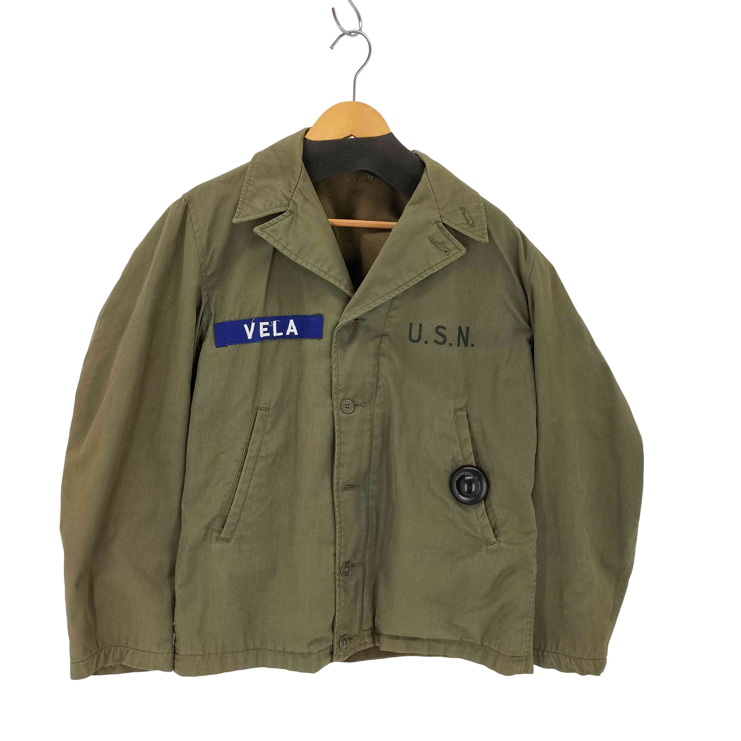 楽天市場】40s US NAVY N-4 Deck Jacket オリーブ 36相当 米軍実物