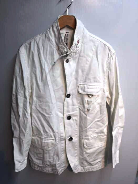 Jacob Cohen ヤコブコーエン 援護櫂 メンズ 白系 綿台色艶ジャケツ 中古 商標名古着バズショップbazzstore ヤコブコーエン Jacob Cohen カバーオール メンズ コットンスタンドカラージャケット Damienrice Com