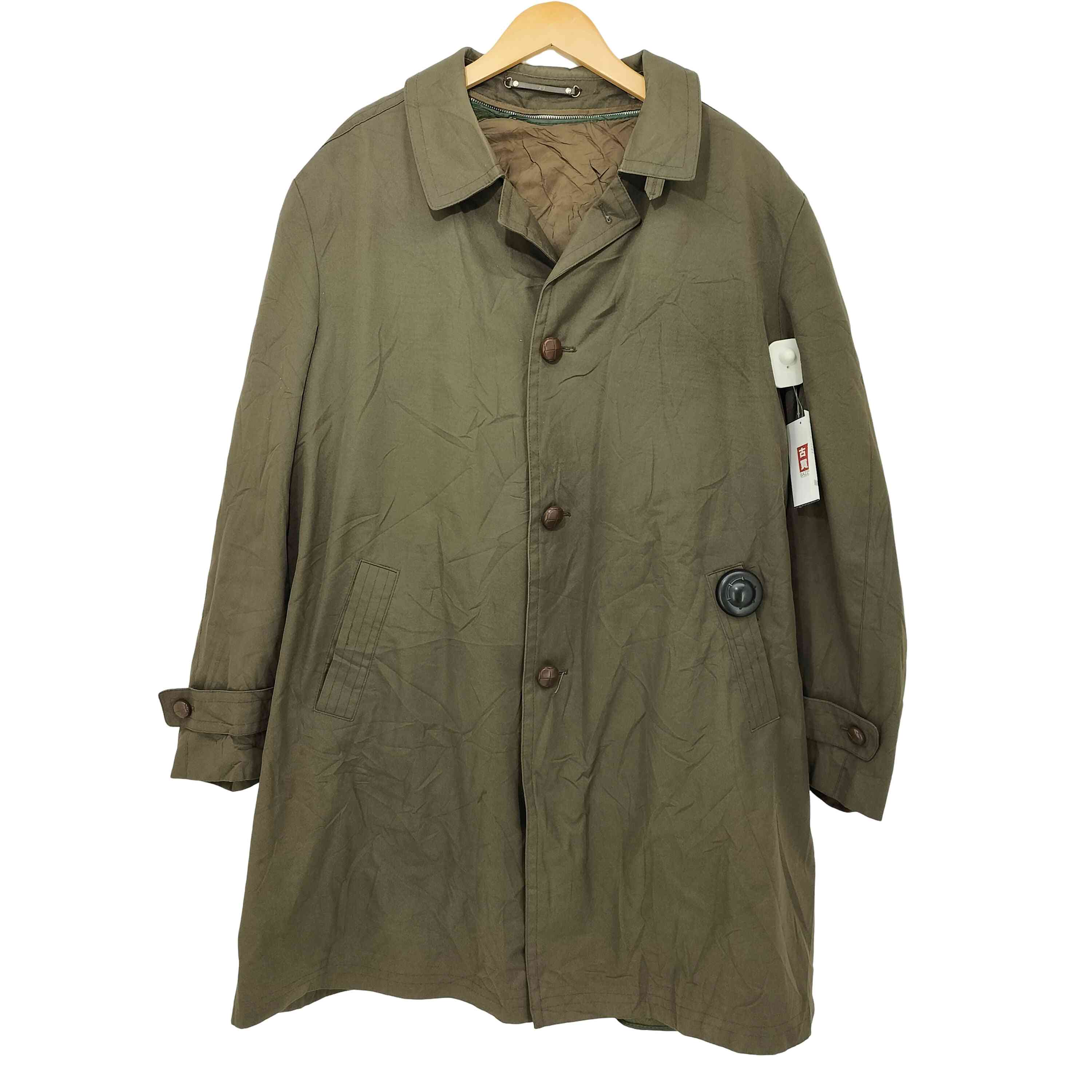 【中古】ユーズドフルギ USED古着 ライナー付きステンカラーコート メンズ 29