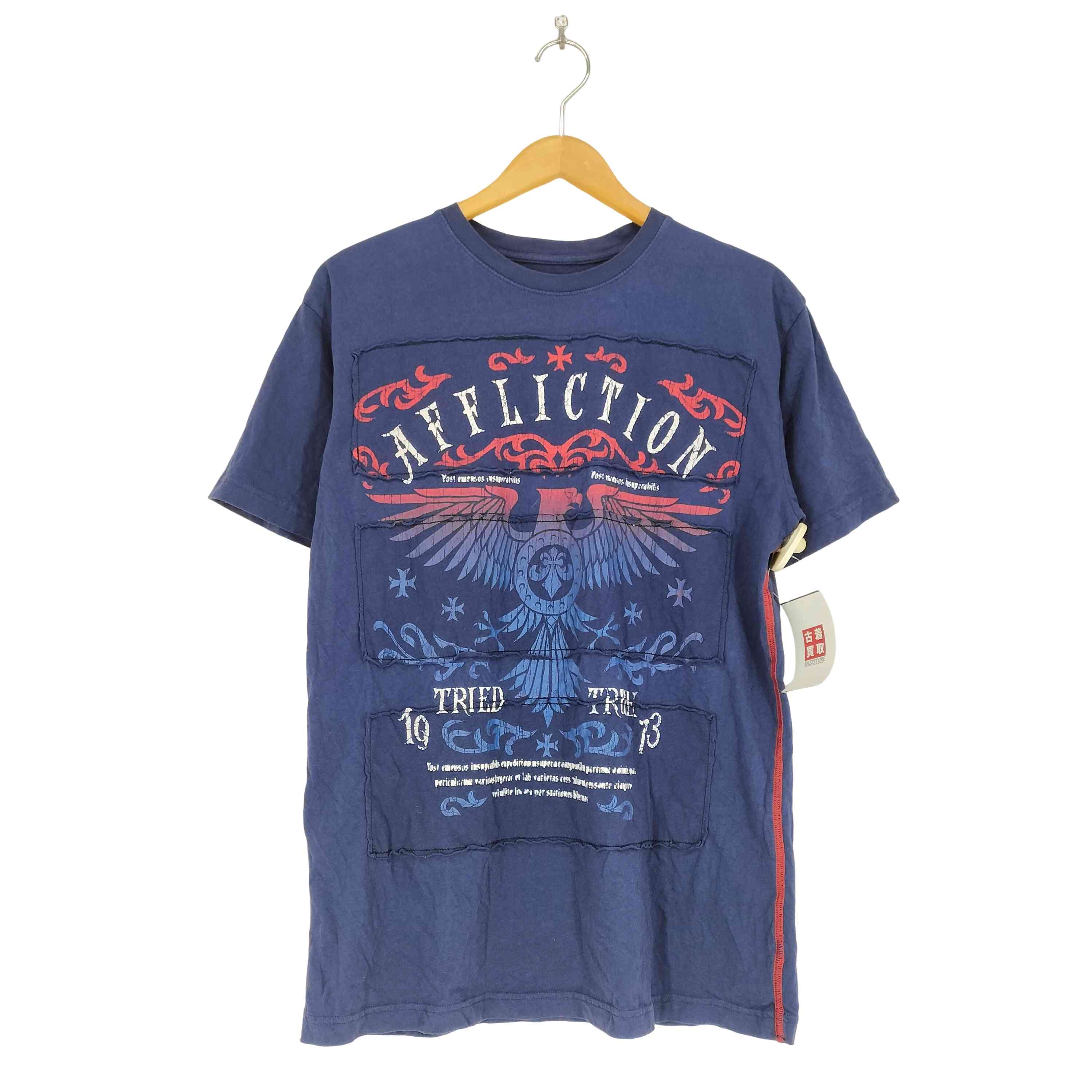 【中古】ユーズドフルギ USED古着 Y2K AFFLICTION プリントカットソー メンズ JPN：M