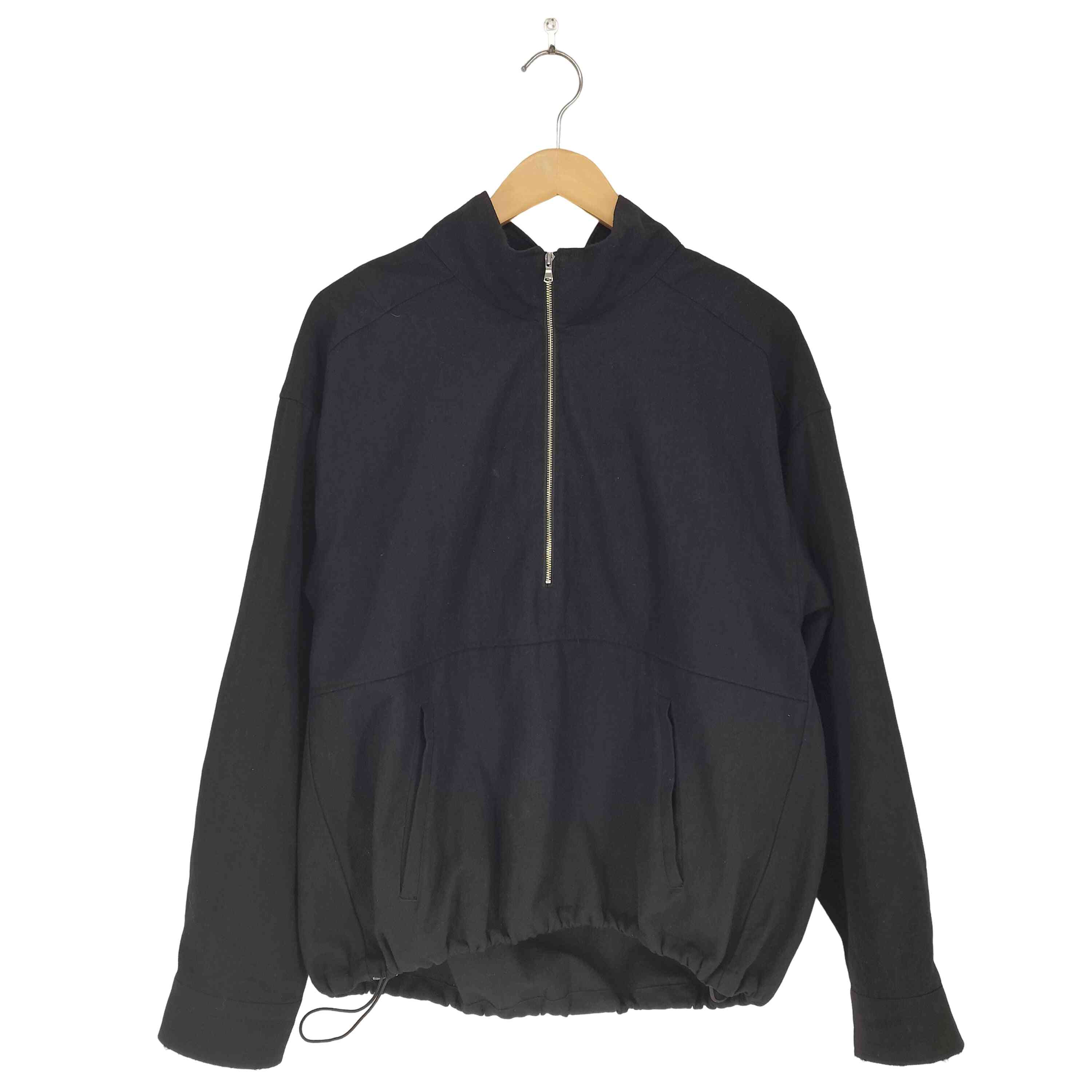 【中古】アンセルム ANCELLM WOOL HALF ZIP PULL OVER SHIRT メンズ 1