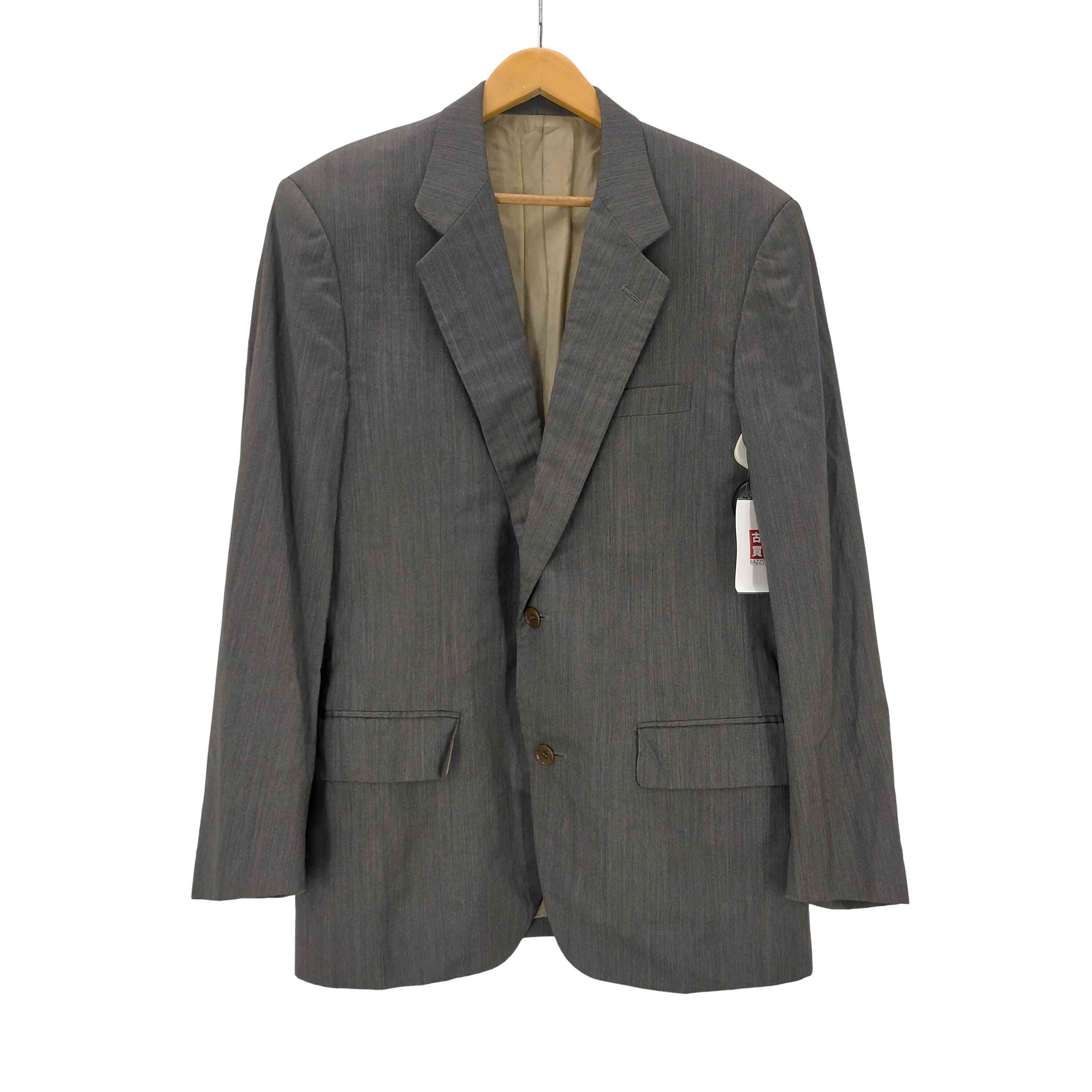 【中古】イッセイミヤケ ISSEY MIYAKE 80S 黒引き舟 オンリミット イタリア製 羊毛 絹地 2B テーラード 上衣 メンズ JPN：50