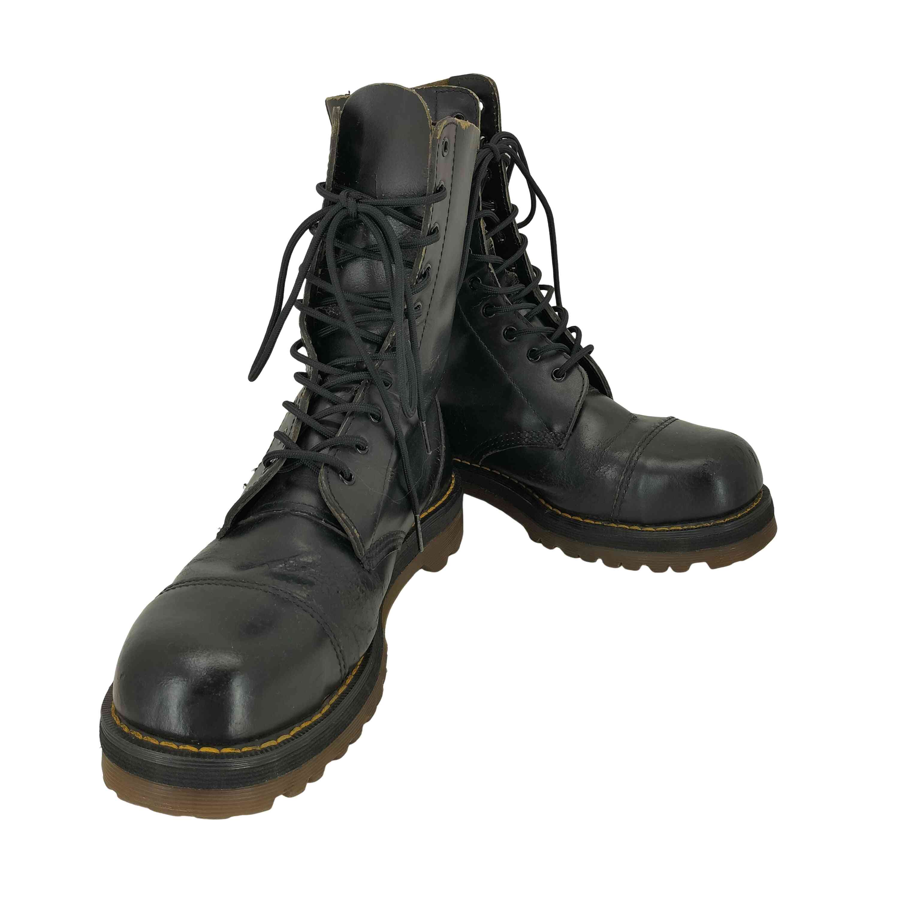 【中古】ドクターマーチン Dr.Martens STEEL TOE スチールトゥ 10ホールブーツ メンズ 表記無 |BAZZSTORE ブランド古着バズストア