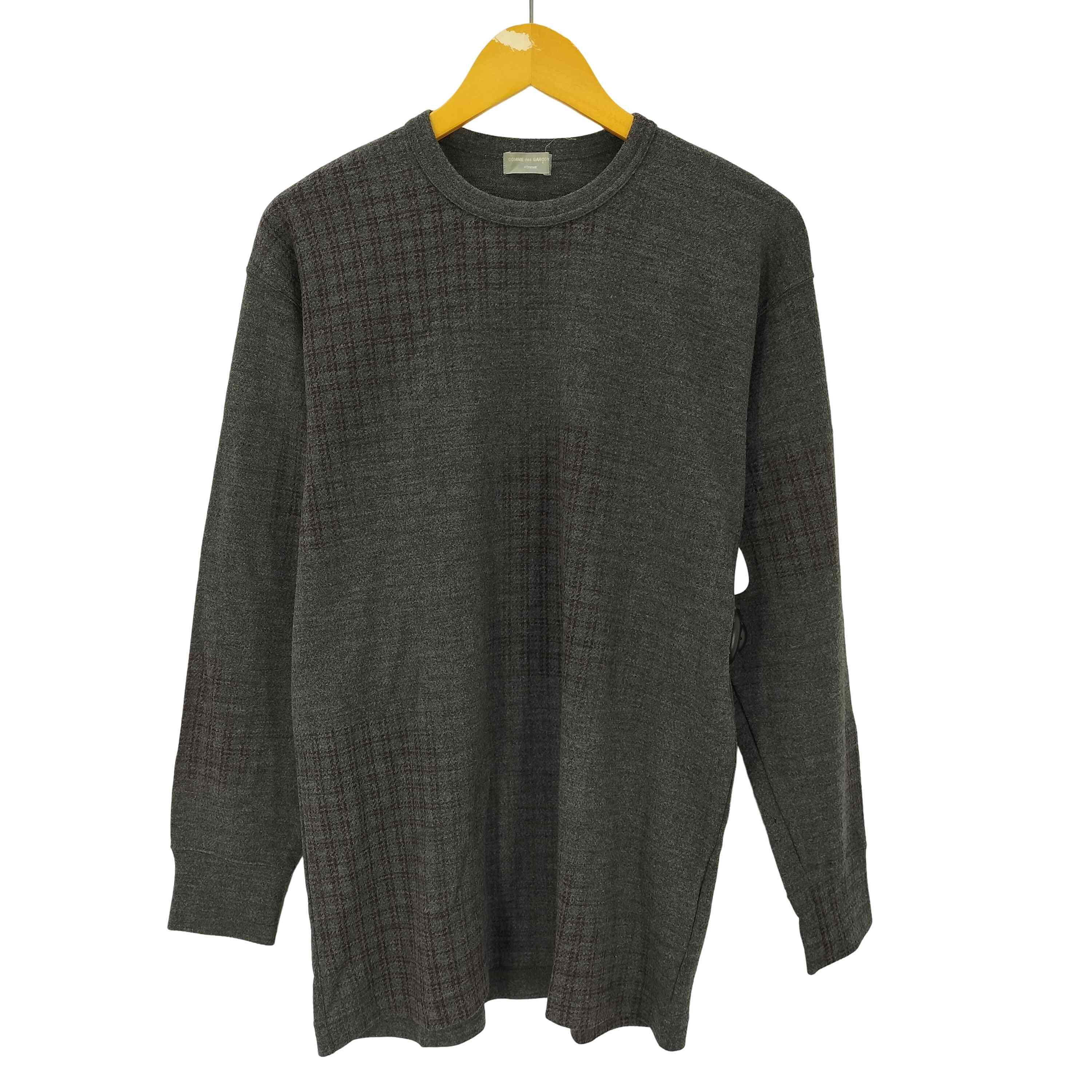 【中古】コムデギャルソンオム COMME des GARCONS HOMME 90S 99SS 銀曳き船 田中オム AD1998 影ぼうし 照合のしるし 行動様式 羊毛 アクリル樹脂 混紡 編み物 プルオーバー archive アーカイブ メンズ 書きあらわす無