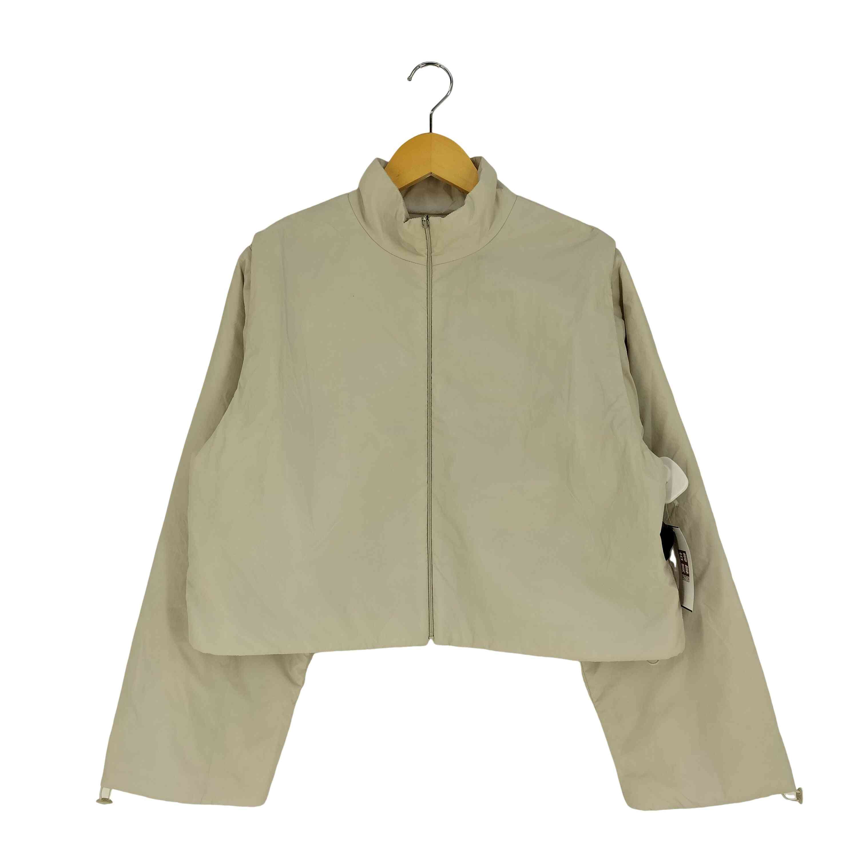 【中古】アモーメント amomento DETACHABLE SLEEVE JUMPER リヴァーシブル 前掛け クロップド 中綿 上衣 レディース JPN：0
