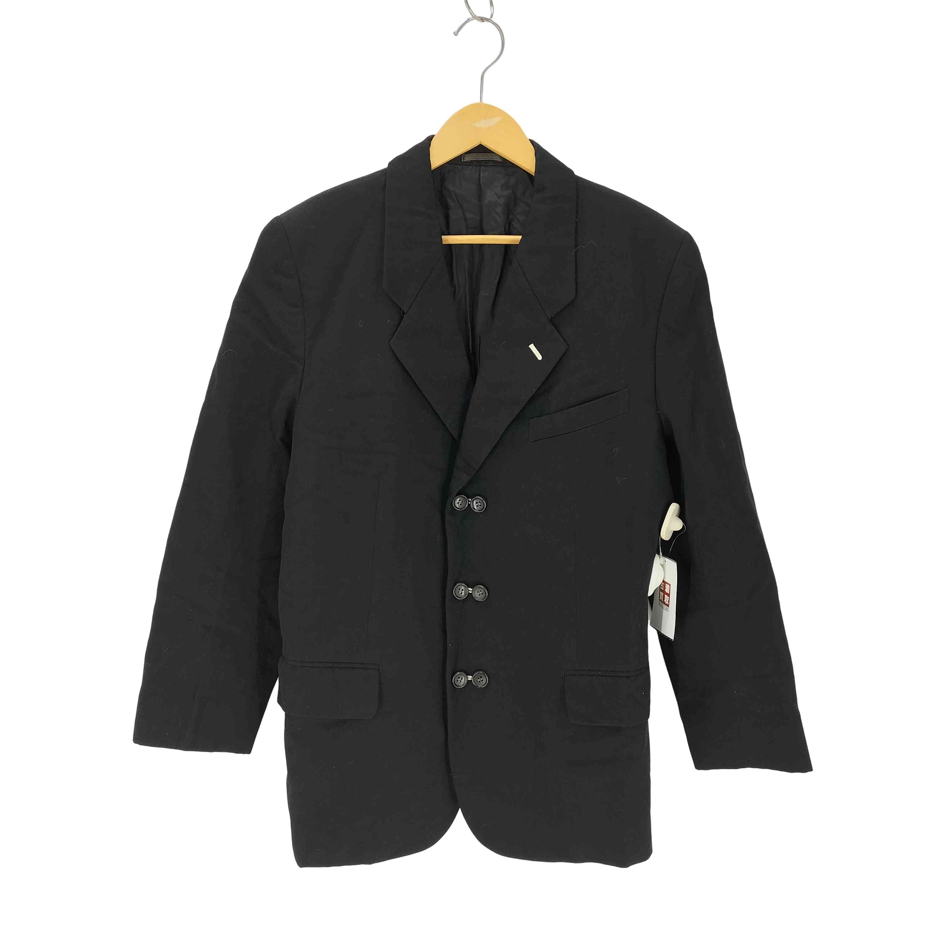 コムデギャルソンオム　01年　ウール　テーラードジャケット　ネイビー　美品　S 2025年最新】COMME des GARCONS HOMME 素材：ウール(スーツ地