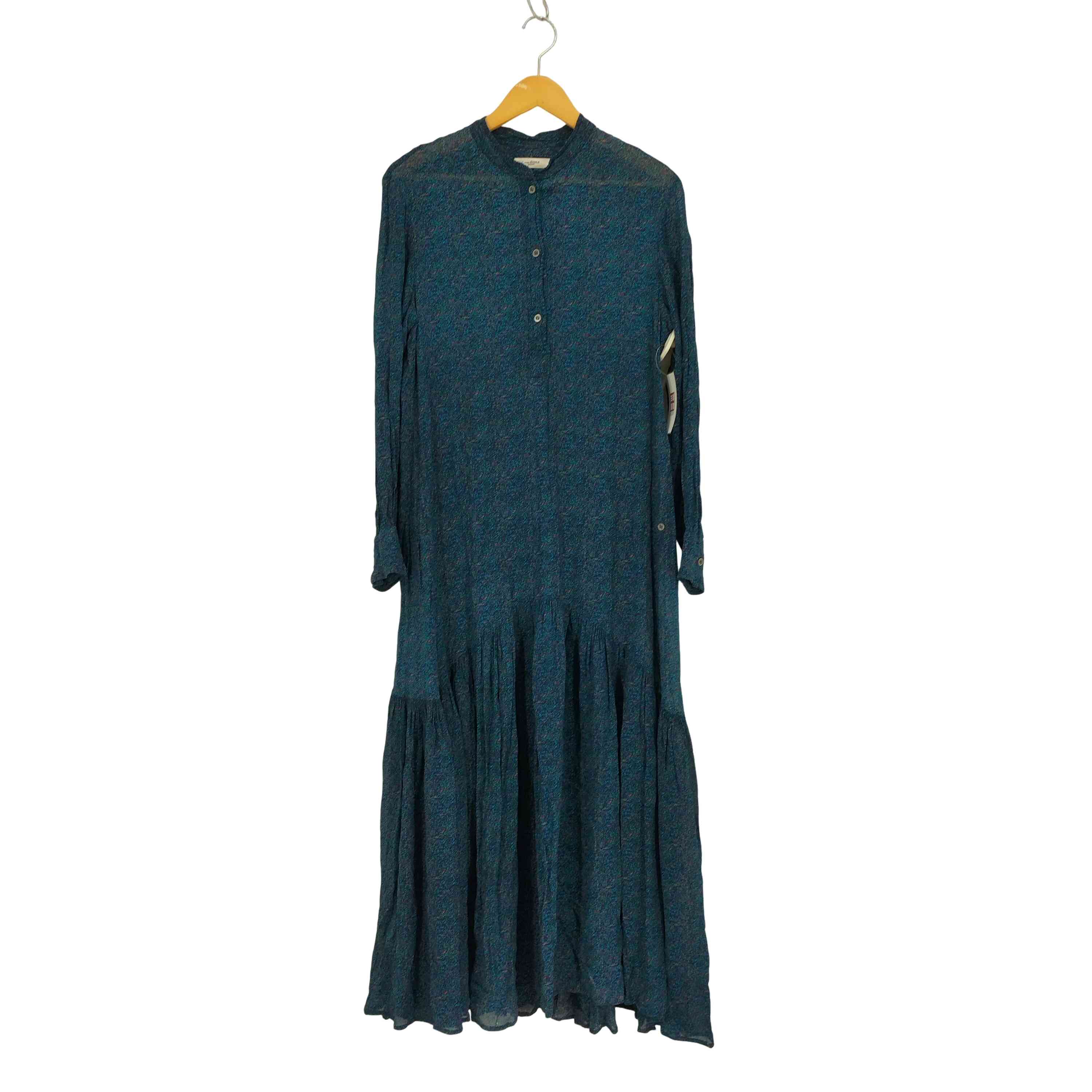 【中古】イザベルマラン ISABEL MARANT マルチ色合い 総柄 モザイック 人絹 L/S 衣装 レディース JPN：34