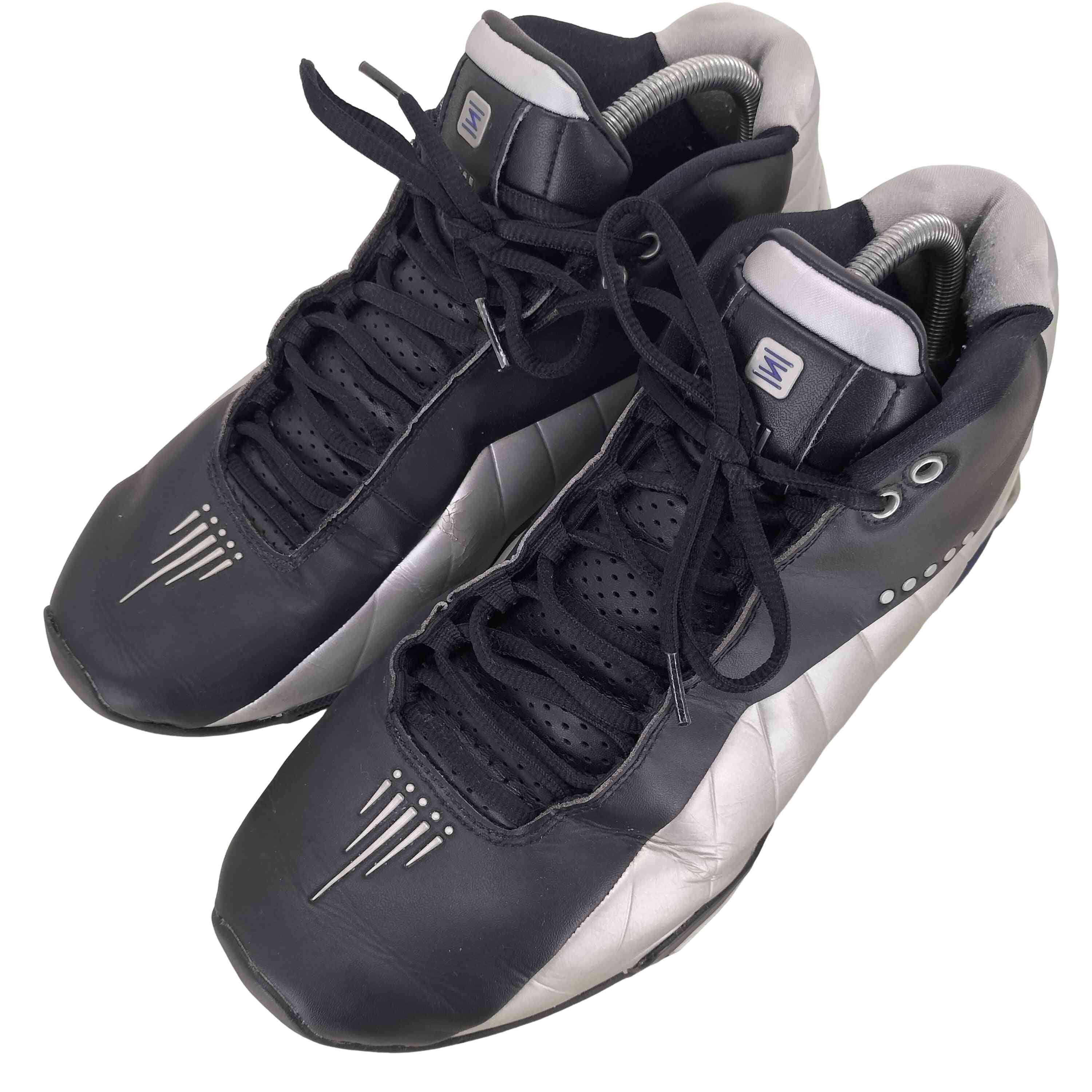 【中古】ナイキ NIKE Shox BB4 Black/Metallic Silver/Lapis メンズ JPN：28