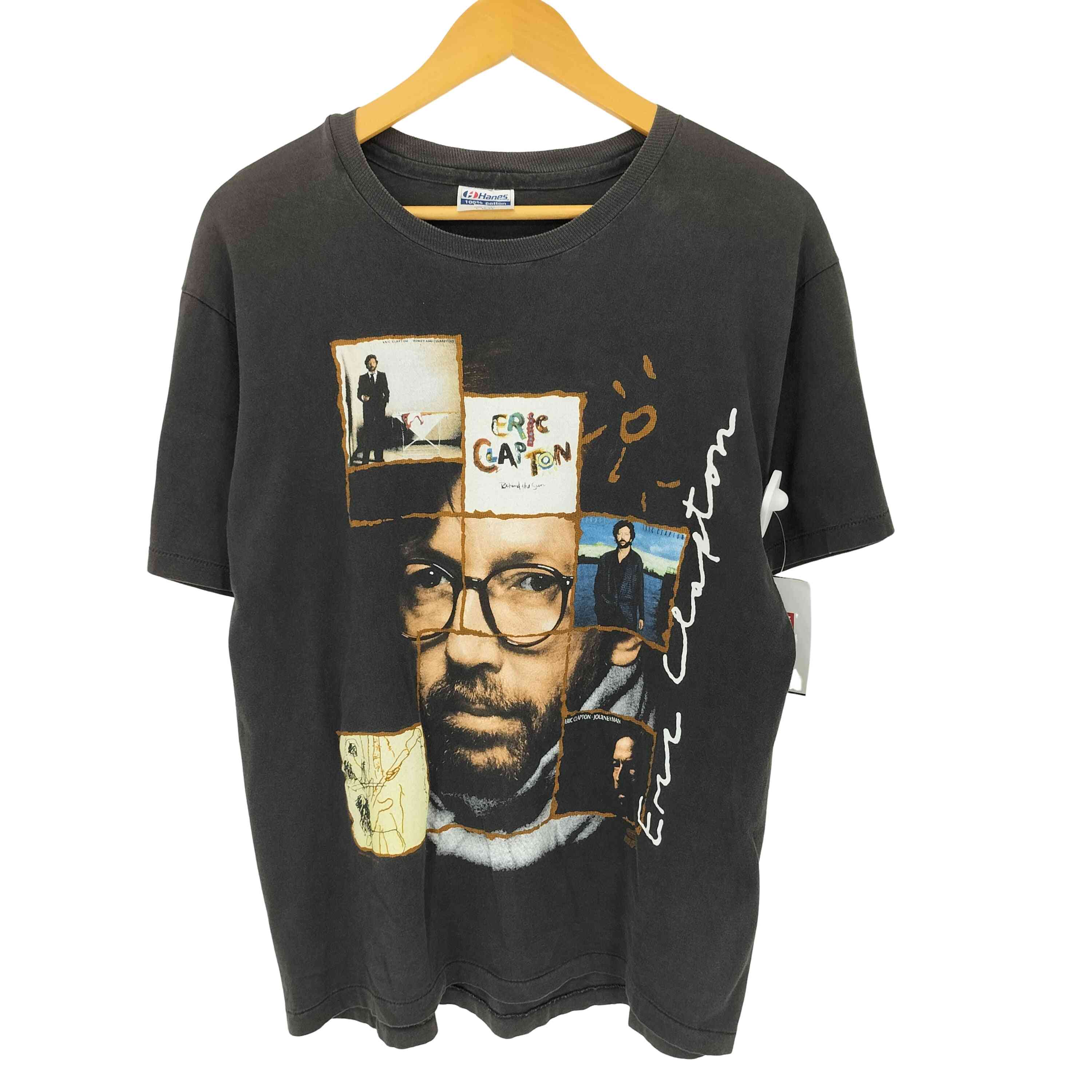 【中古】ヘインズ Hanes 90S 1992 ERIC CLAPTON JOURNEYMAN Tシャツ メンズ import：L
