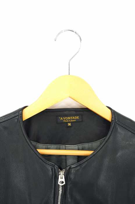 楽天市場 アボンタージ A Vontade レザージャケット メンズ 黒系 Jpn M Leather Jacket ノーカラーライダースジャケット 中古 ブランド古着バズストア 0818 Bazzstore ブランド古着バズストア