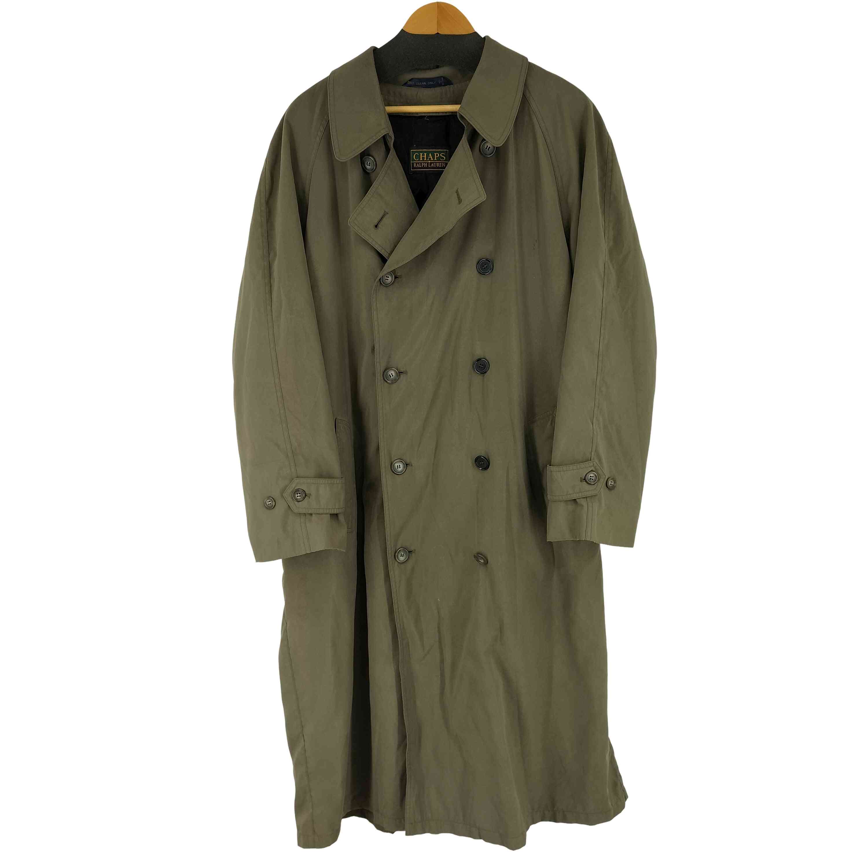 【中古】チャップスラルフローレン CHAPS RALPH LAUREN 80-90S ダブルブレスト トレンチコート メンズ 44R