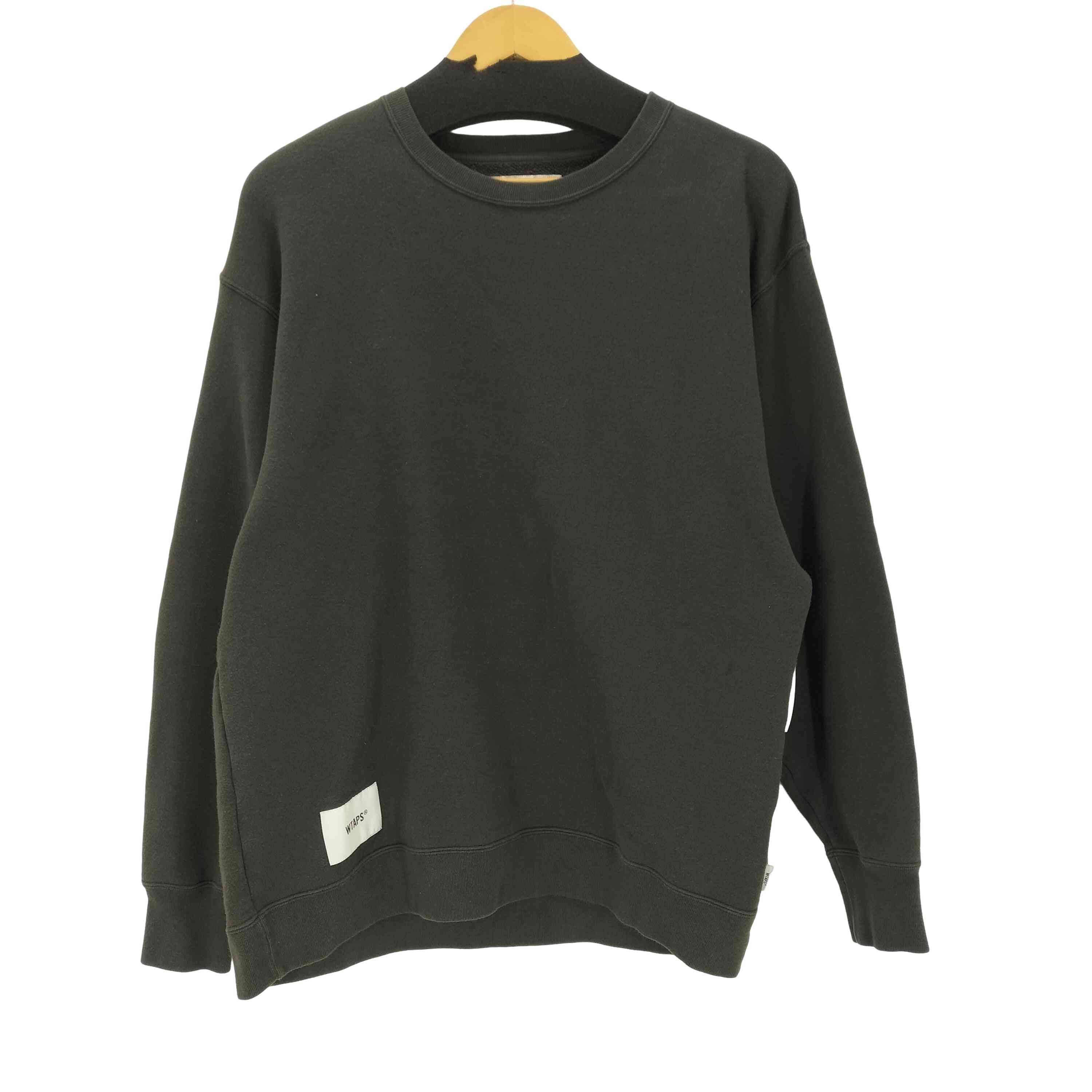 【中古】ダブルタップス WTAPS 22SS AII 01 BLANK CREWNECK  SWEATER 黒いこと 労働者の一団素っ首 流汗 メンズ  01