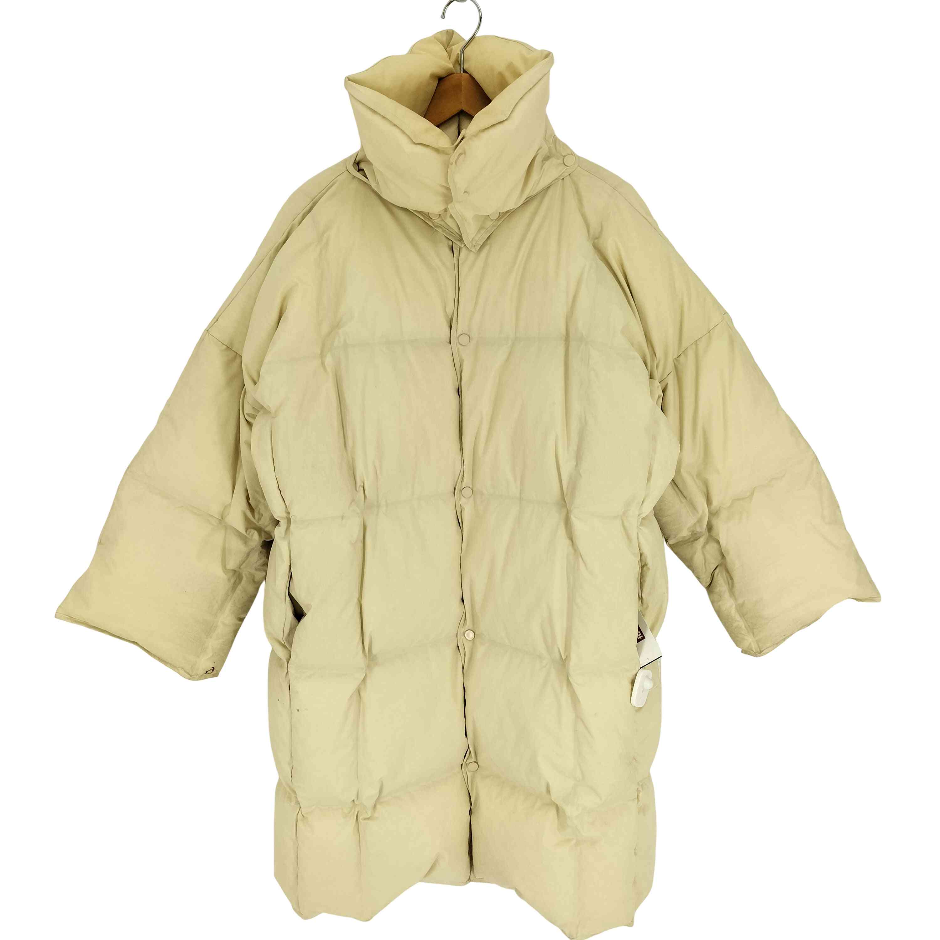 【中古】ボッテガヴェネタ BOTTEGA VENETA 20AW Popline Puffer Coat フロステッド ポプリン オーバーシルエット ダウン コート レディース import：S