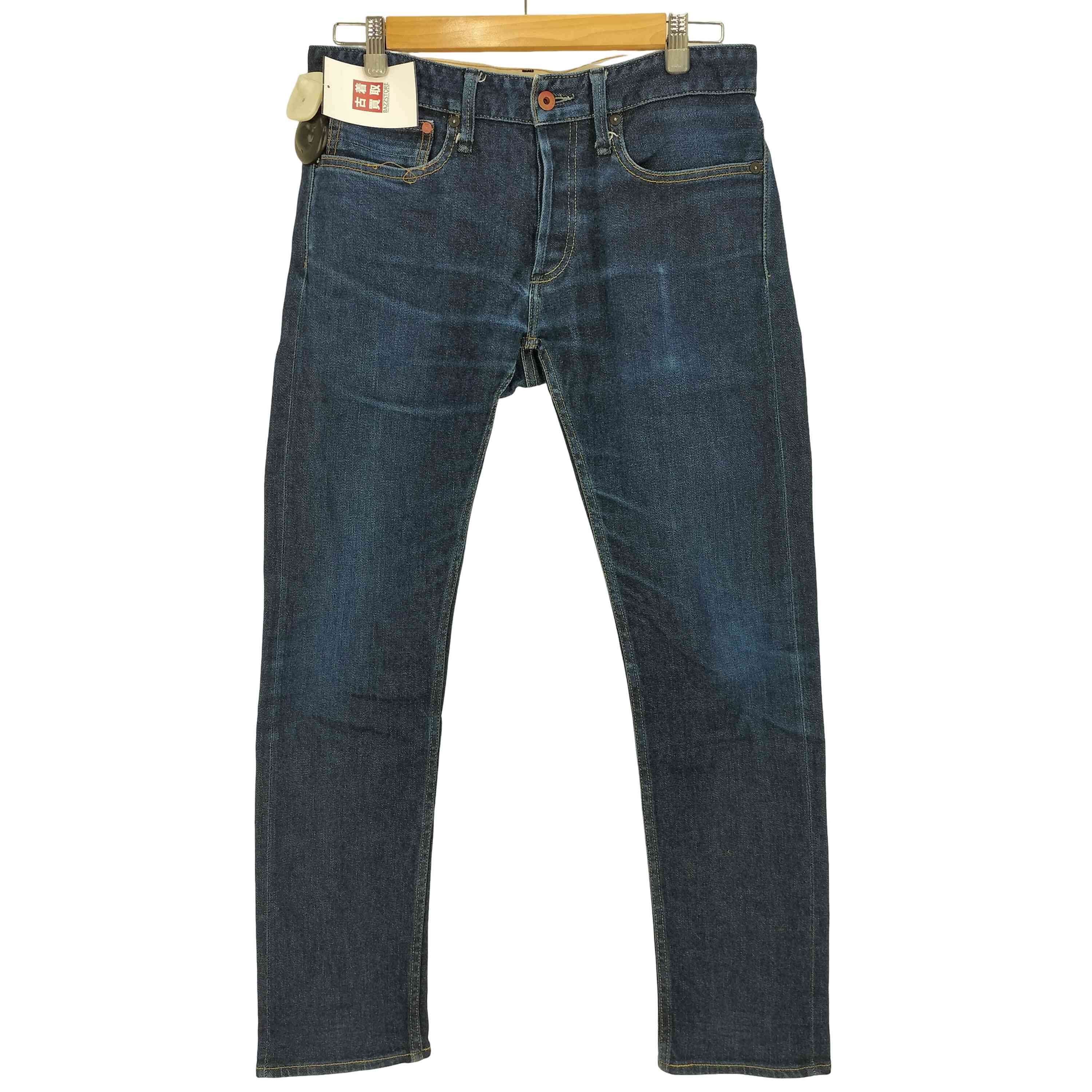 【中古】デンハム DENHAM RAZOR SLIM FIT JAPAN ARTISAN セルビッジ 引っ切りないジーンズ メンズ  W32/L32