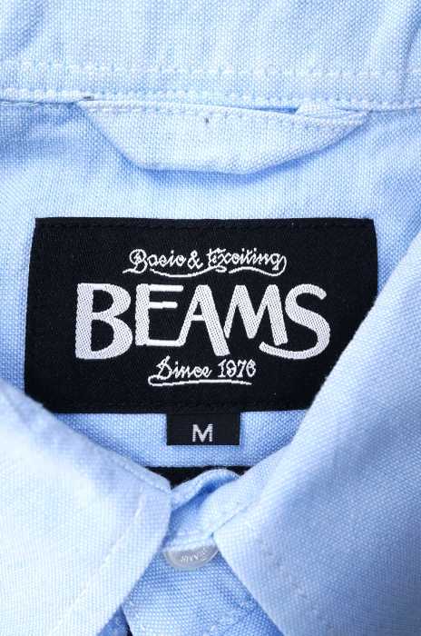 楽天市場 ビームス Beams シャツ メンズ 青系 Jpn M 日本サイズ M 相当 半袖 ボタンダウンシャツ 中古 ブランド古着バズストアbazzstore 2302 Bazzstore ブランド古着バズストア