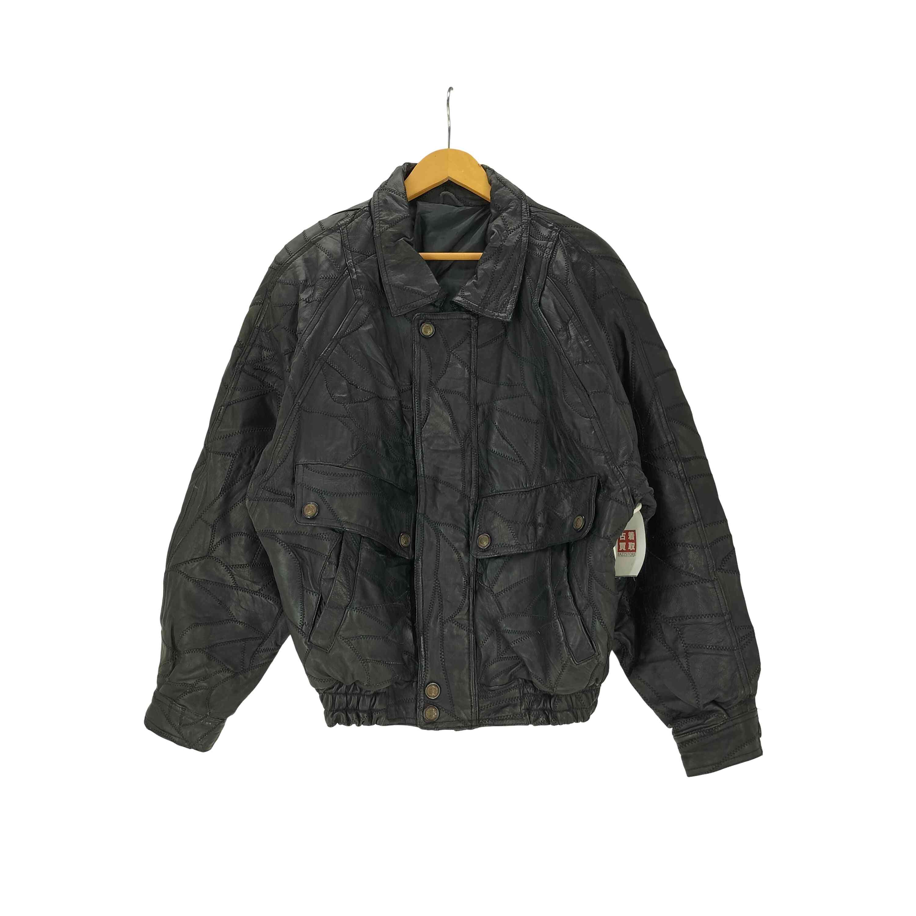【中古】ユーズドフルギ USED古着 90-00S A-2 TYPE 羊革 ステッチ パッチワーク ラムレザー フライト ジャケット メンズ 表記無 7,725円