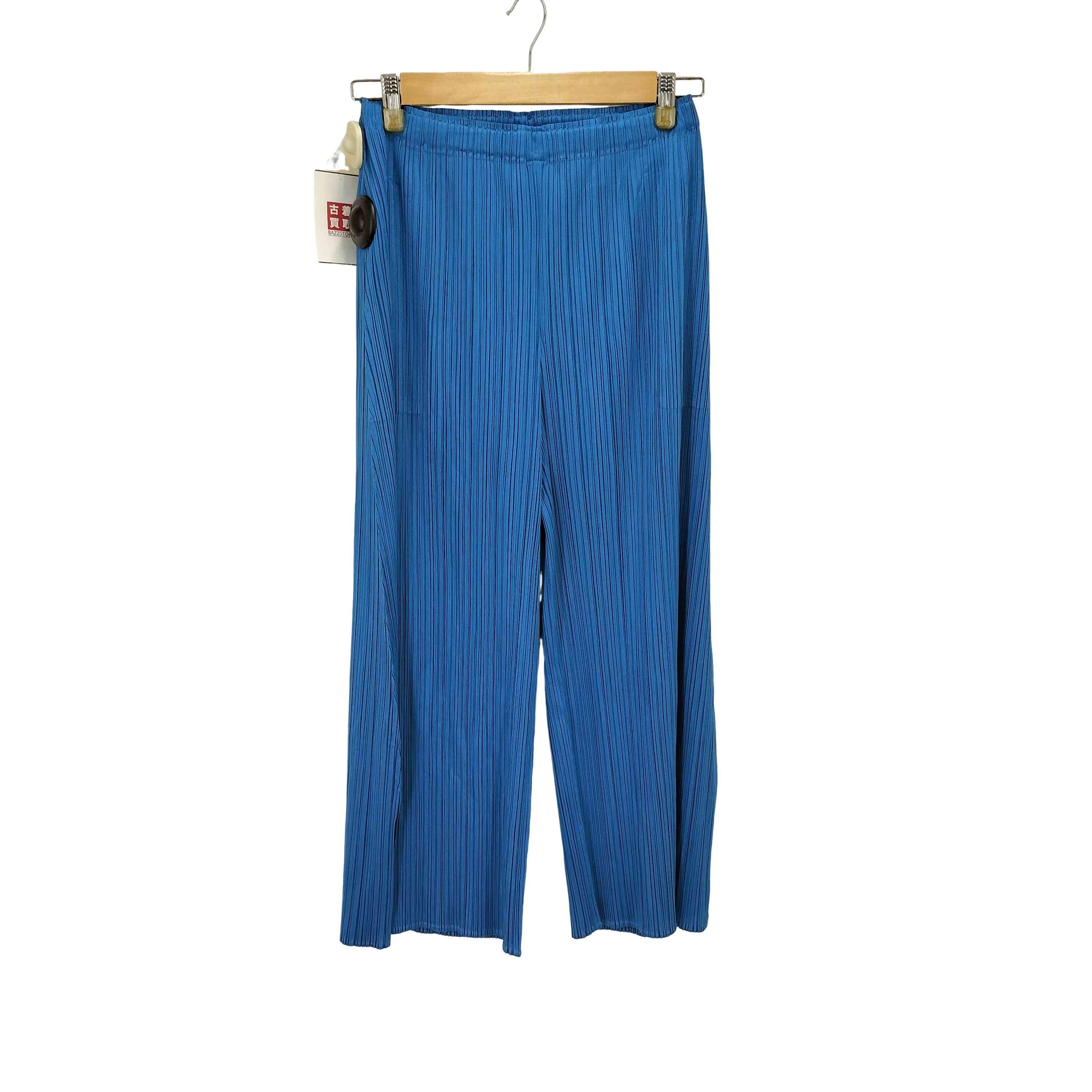 楽天市場】【中古】美品 ロングプリーツ ワイドパンツ ブラック