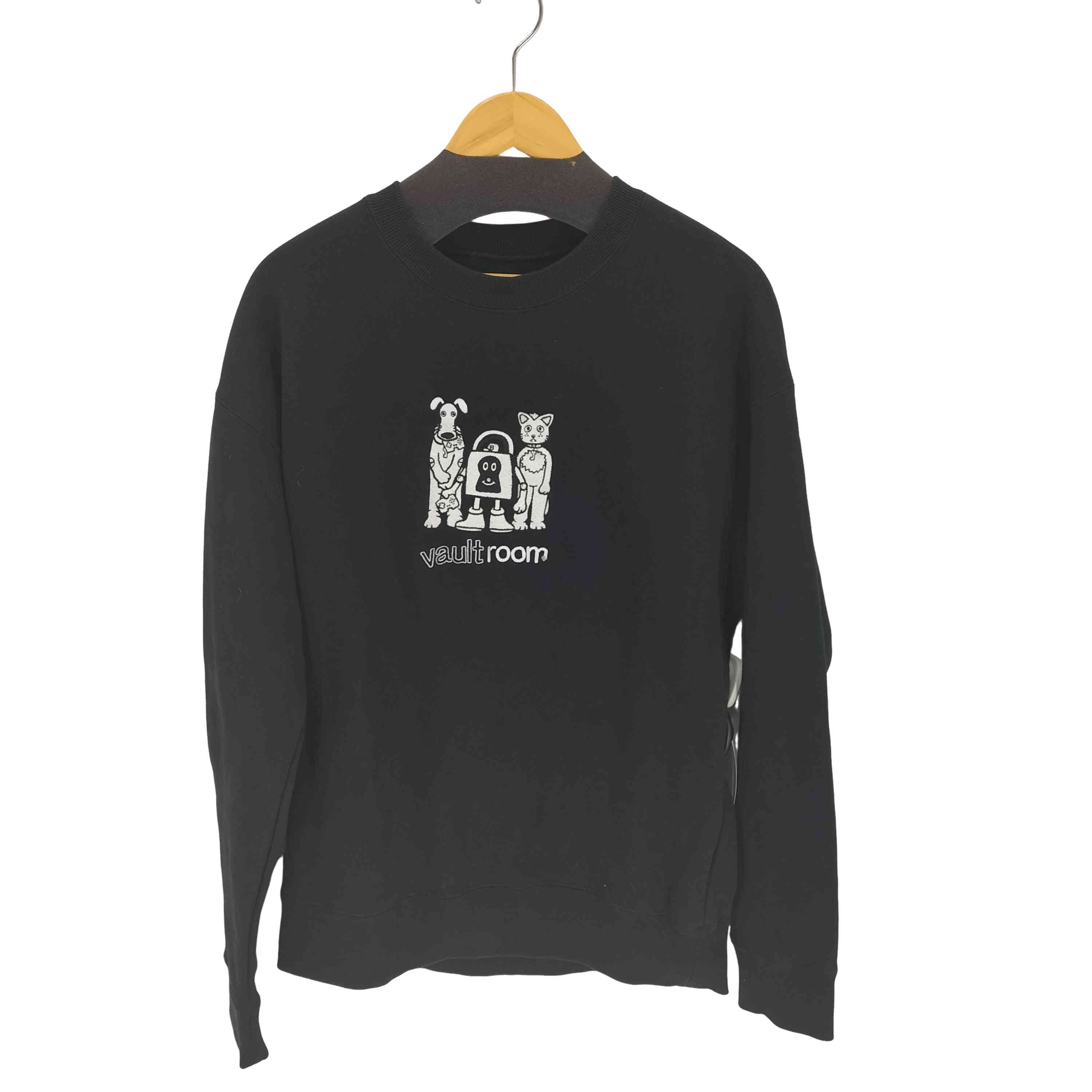 【中古】雄捻子御部屋 vaultroom BOOTLEG CREWNECK / BLK メンズ JPN：M