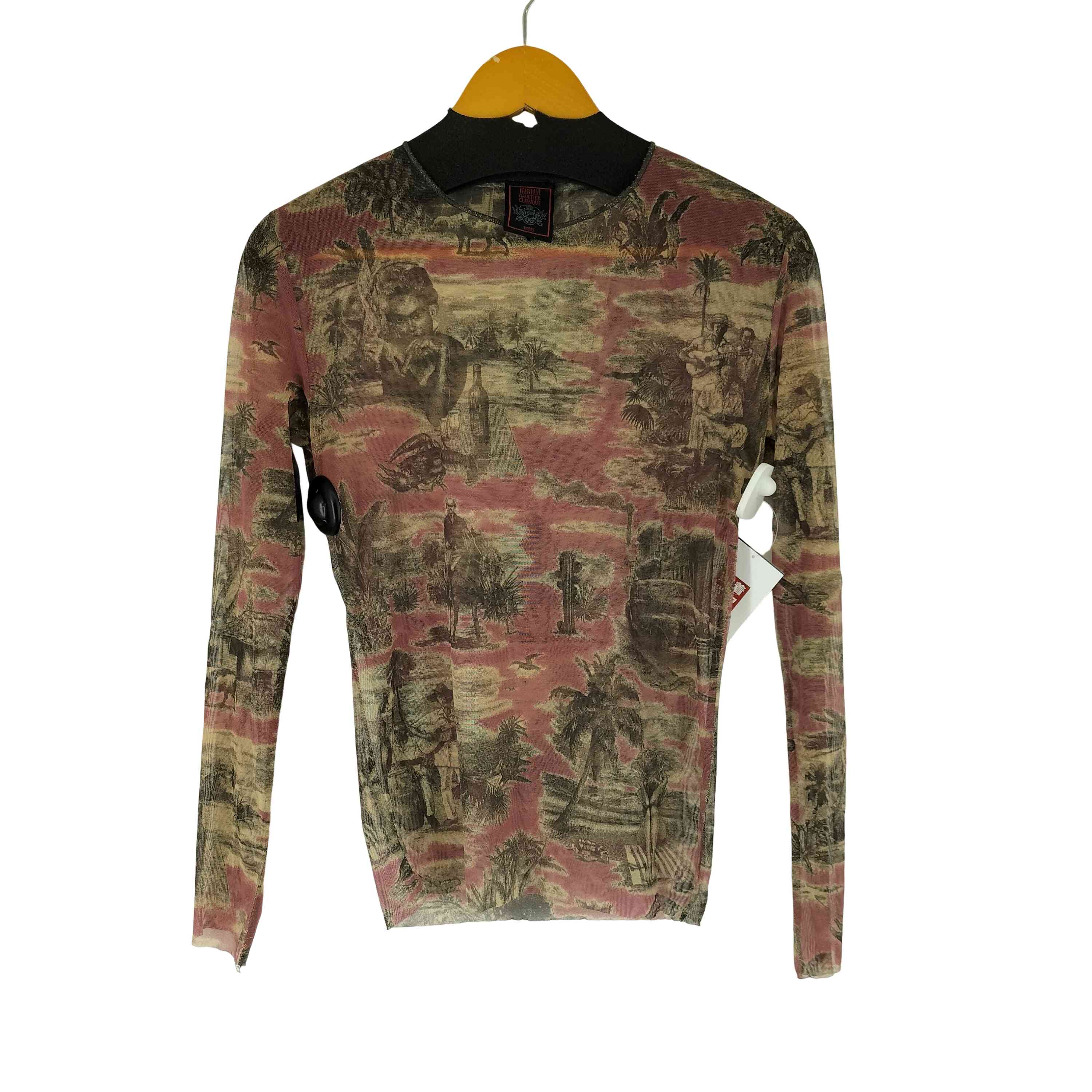 【中古】ジャンポールゴルチエクラシック Jean Paul GAULTIER CLASSIQUE 総柄 パワーネットカットソー メンズ JPN：48