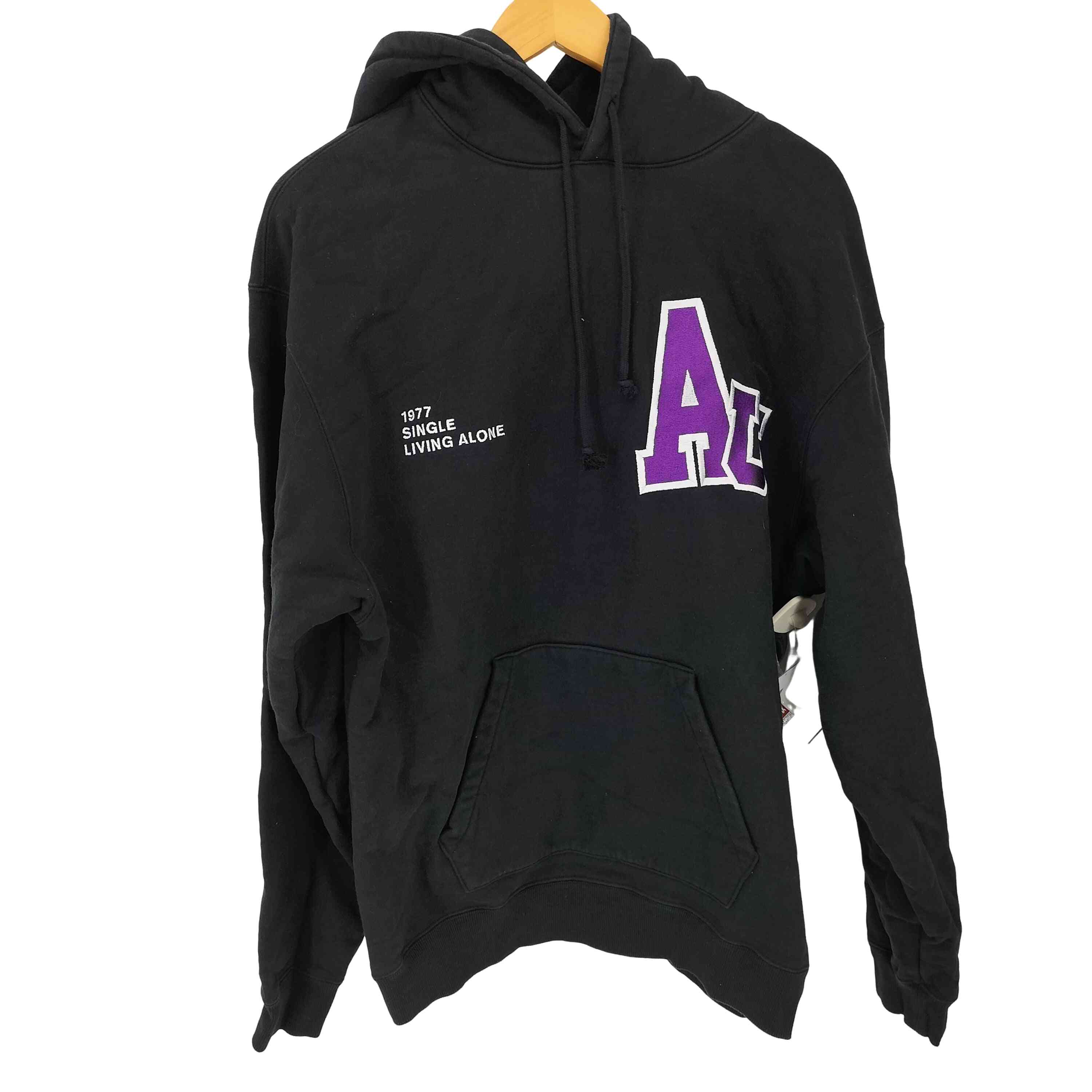 VAULTRoom ブラック フード付きパーカー vaultroom NAGI HOODIE BLACK パーカー L ボルトルーム ブルー