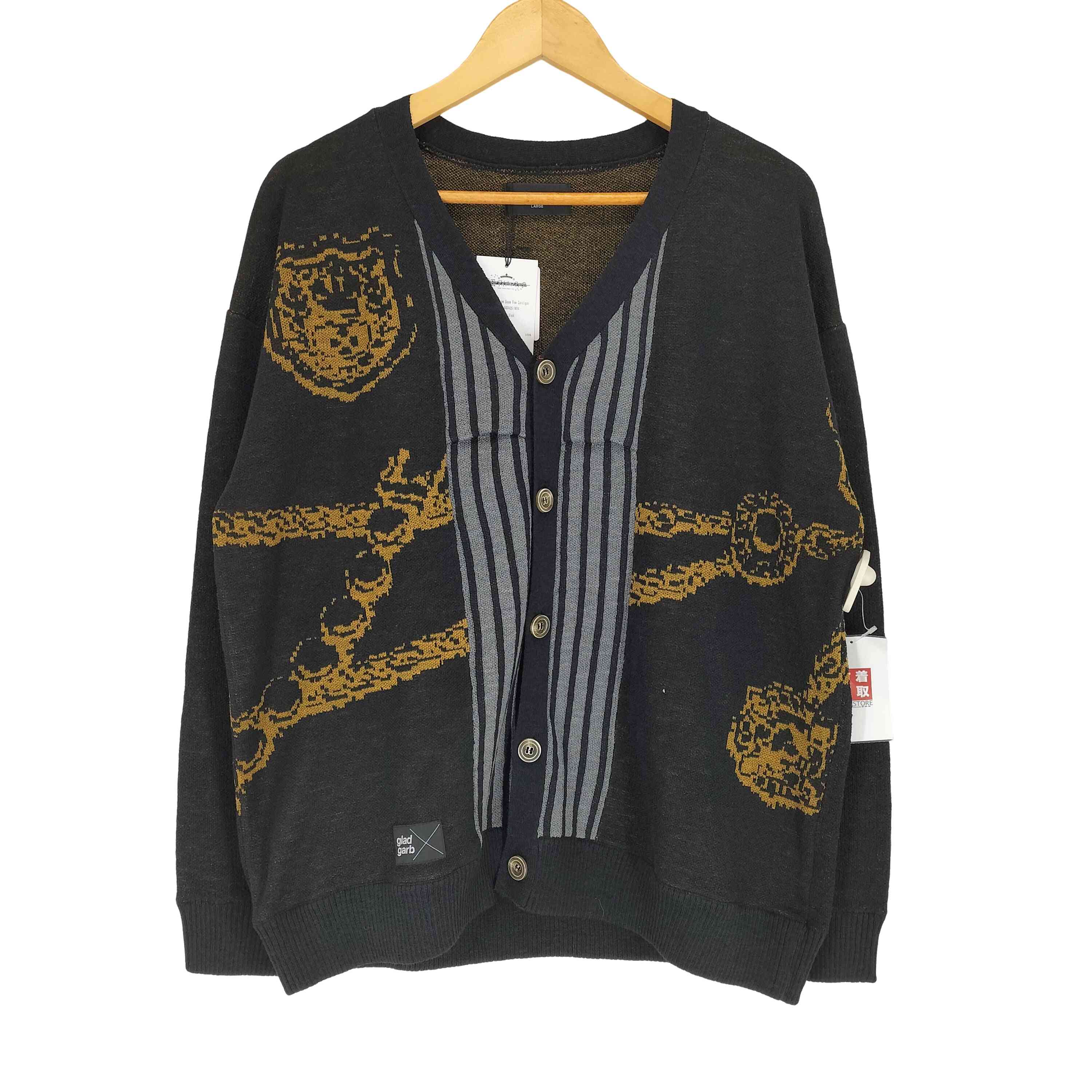 【中古】ユーズドフルギ USED古着 gladgarb ブンブンパウカーディガン Boom Boom Pow Cardigan メンズ JPN：L