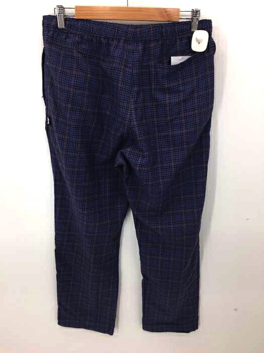 Stussy ステューシー イージーパンツ メンズ オレンジ系 紫系 L Mini Check Beach Pant Blue 中古 ブランド古着バズストアbazzstore Mydrap Com