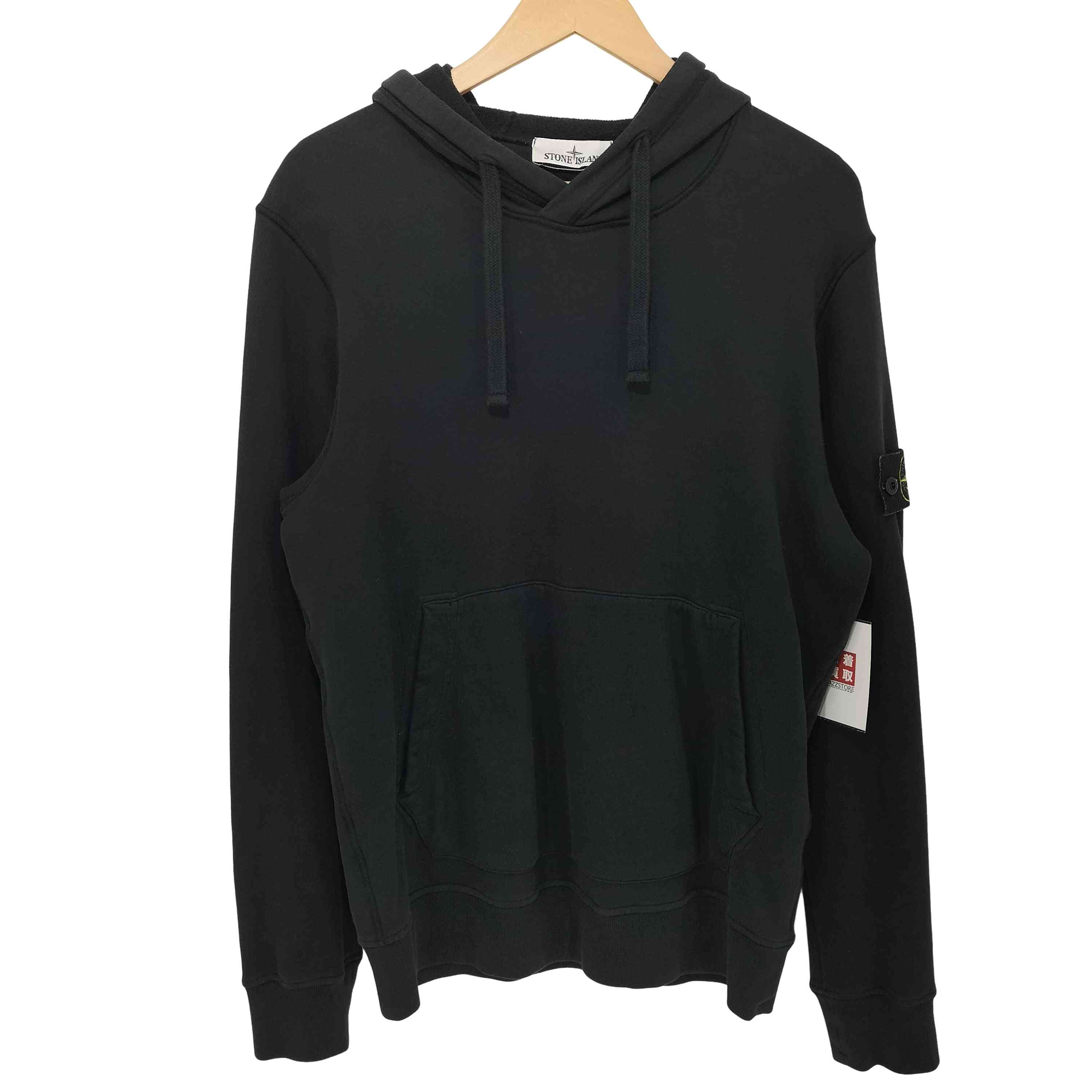 【中古】ストーンアイランド STONE ISLAND 22AW GARMENT DYE PULLOVER HOODIE ガーメントダイ コットン プルオーバー スウェット フーディー メンズ import：M ｜BAZZSTORE ブランド古着バズストア