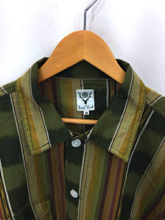 South2west8 ストライプシャツ メンズ トップス カジュアルシャツ メンズ Jpn M 中古 ブランド古着バズストア Mydrap Com